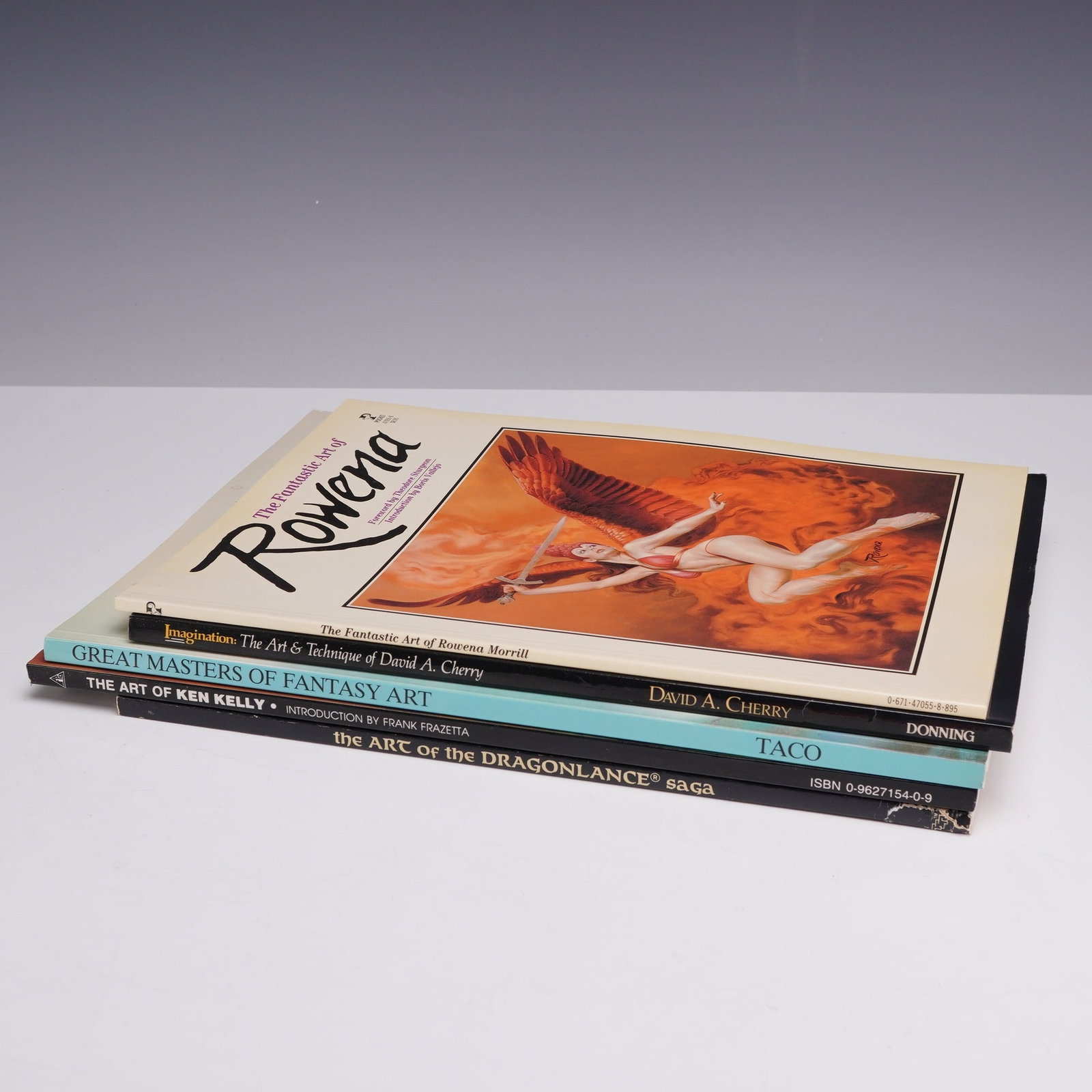 5pc Fantasy Art Books Including Rowena Morrill, Ken Kelly, and Dragonlance (1 of 5)