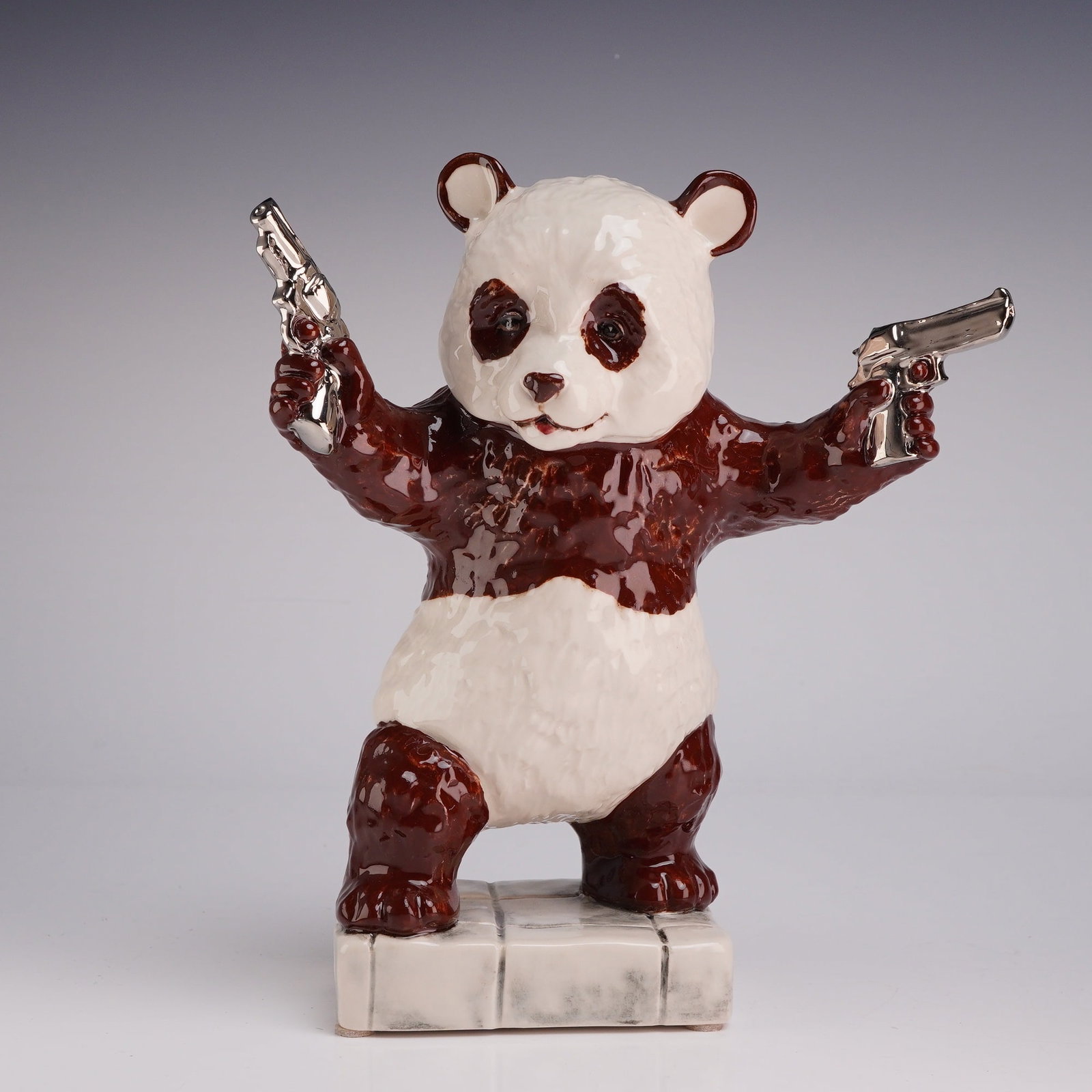 Kevin Francis Ceramics Street Art Limited Edition The D'Andon Panda Figurine (1 of 3)