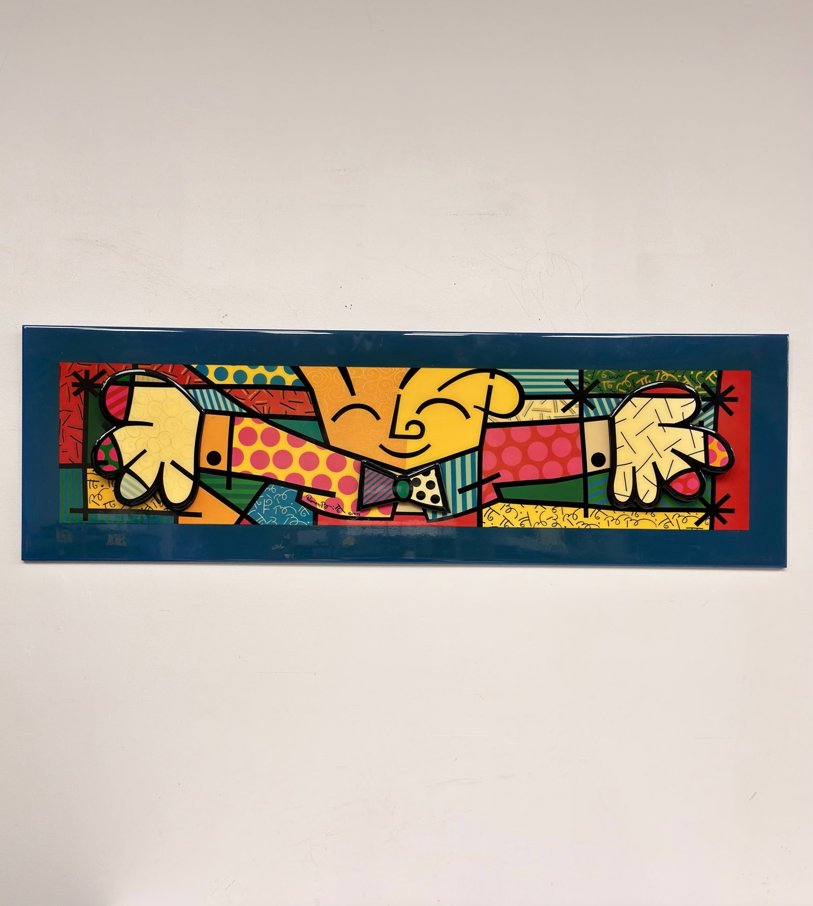 Romero Britto (Brazilian/American, b. 1963) The Hug Acrylic 3-Dimensional Wall Panel, 1993 (1 of 4)