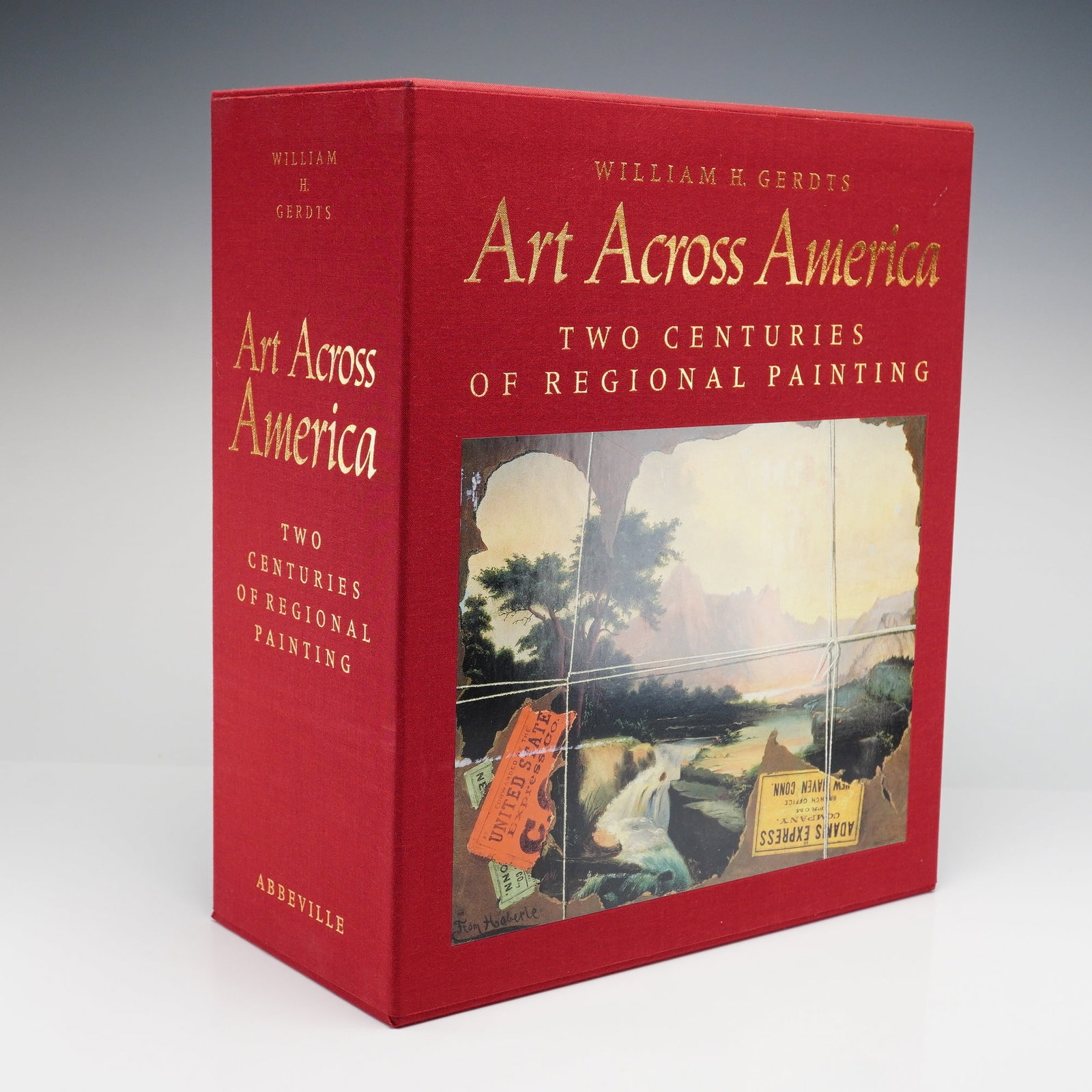 Gerdts, William H. Art Across America: Two Centuries of Regional Painting, Three Volumes: A three-volume hardcover set titled Art Across America: Two Centuries of Regional Painting, authored by William H. Gerdts and published by Abbeville Press in 1990. This comprehensive survey covers reg
