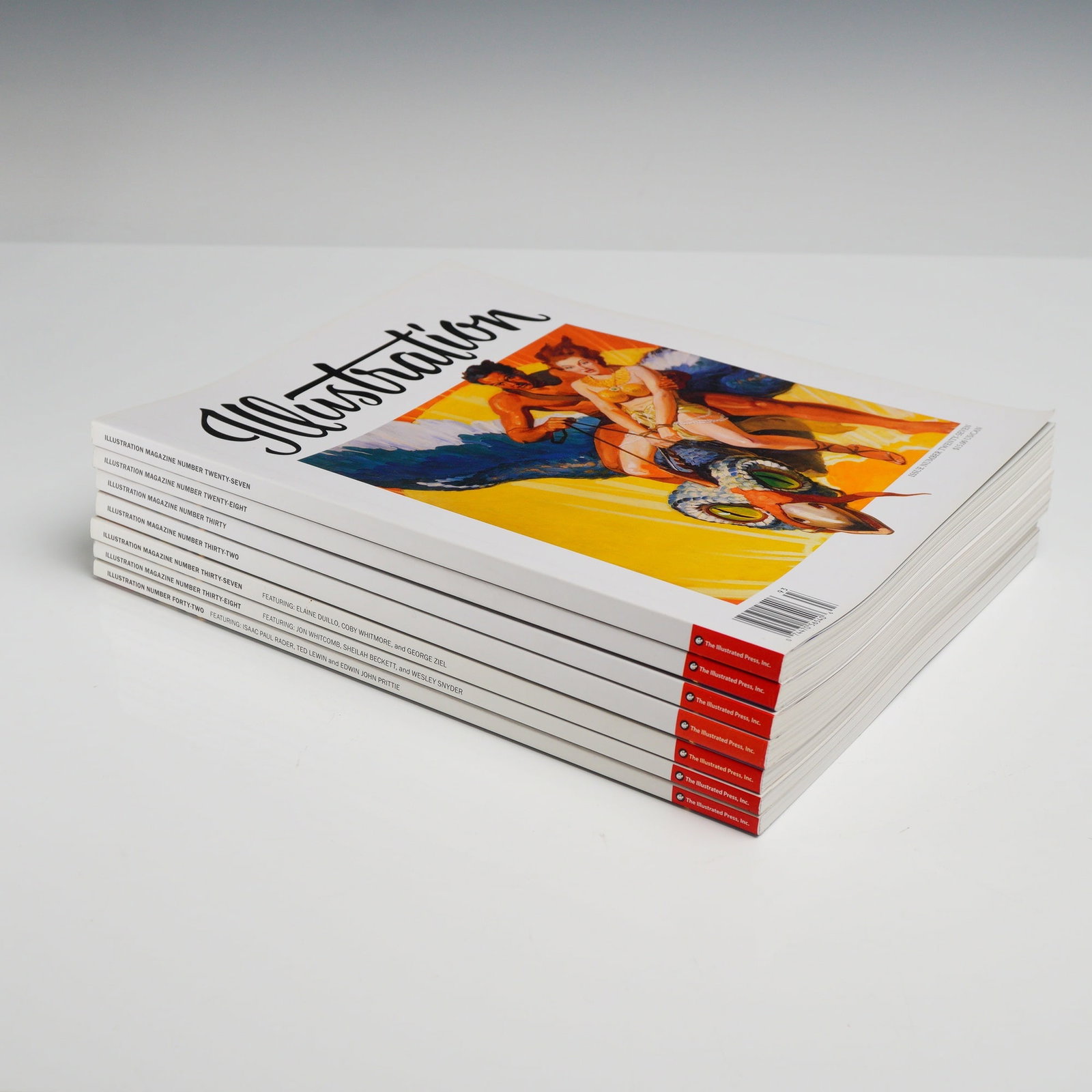 A Set of 7 Issues. Illustration Magazine. The Illustrated Press, Inc., 2009-2014. (1 of 5)