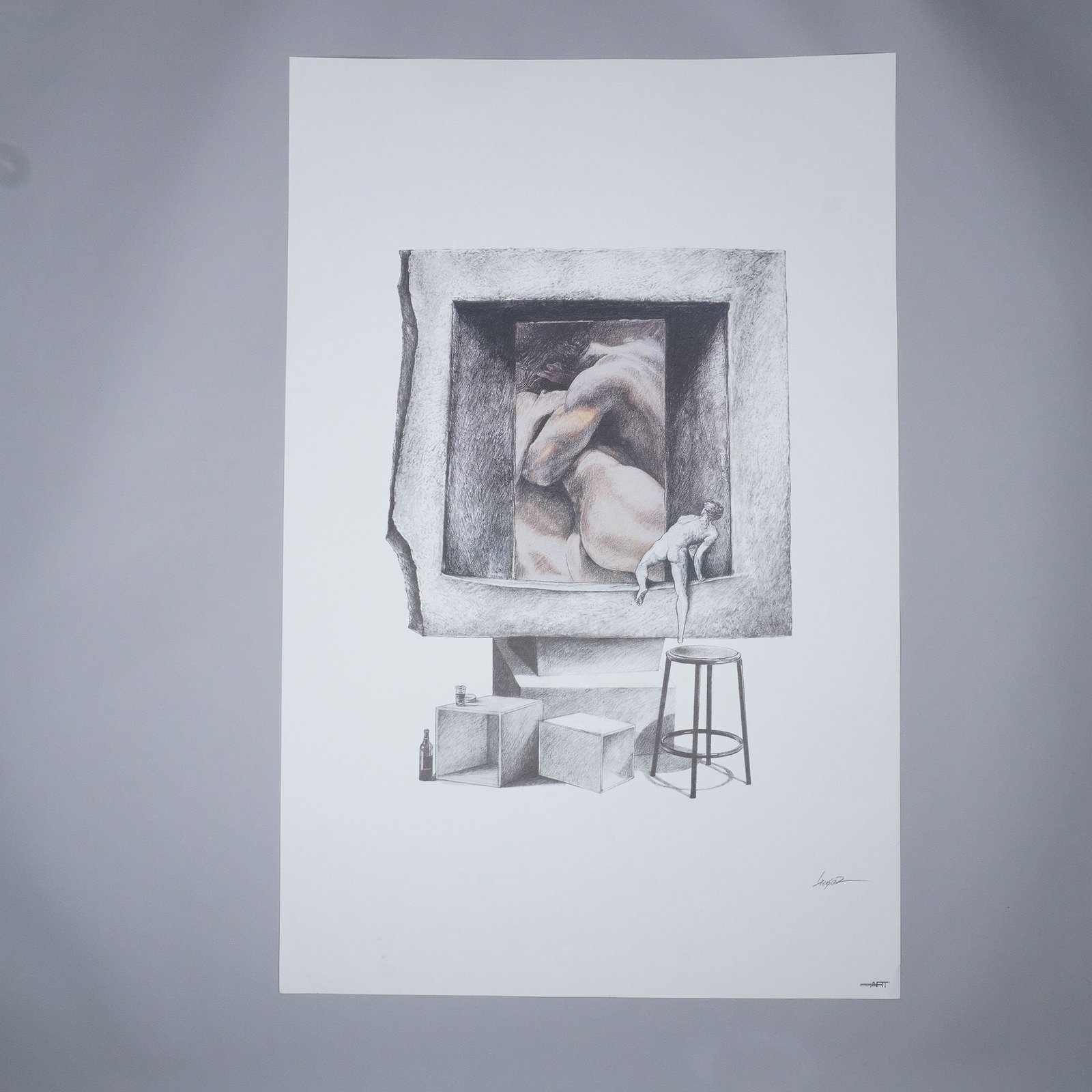 Ari Harpaz Large Contemporary Figurative Print (1 of 4)