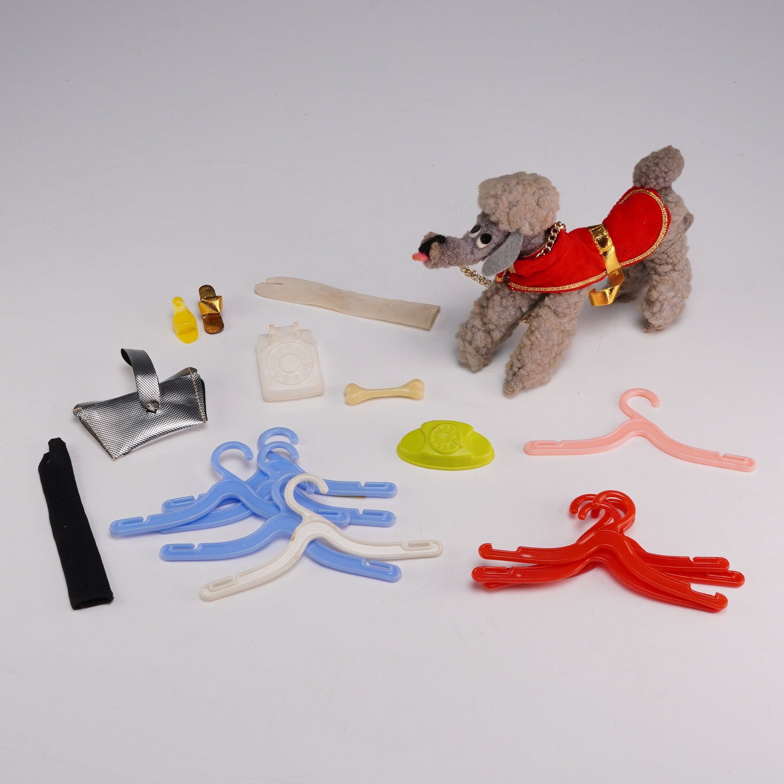 Vintage Mattel Barbie Dog n Duds Accessory Lot with Gray Poodle (1 of 3)