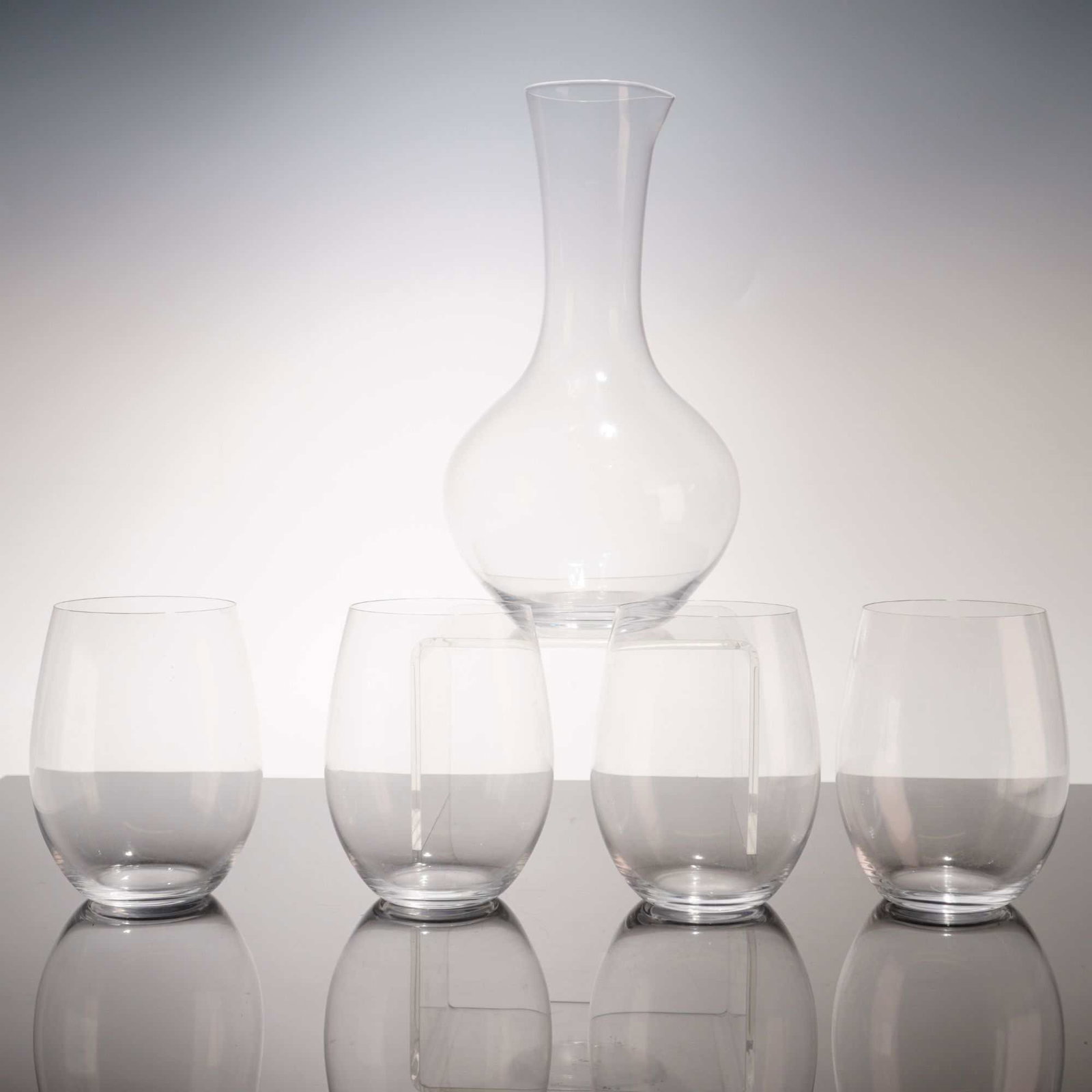 5-Piece Riedel Crystal Decanter and Stemless Wine Glass Set (1 of 4)