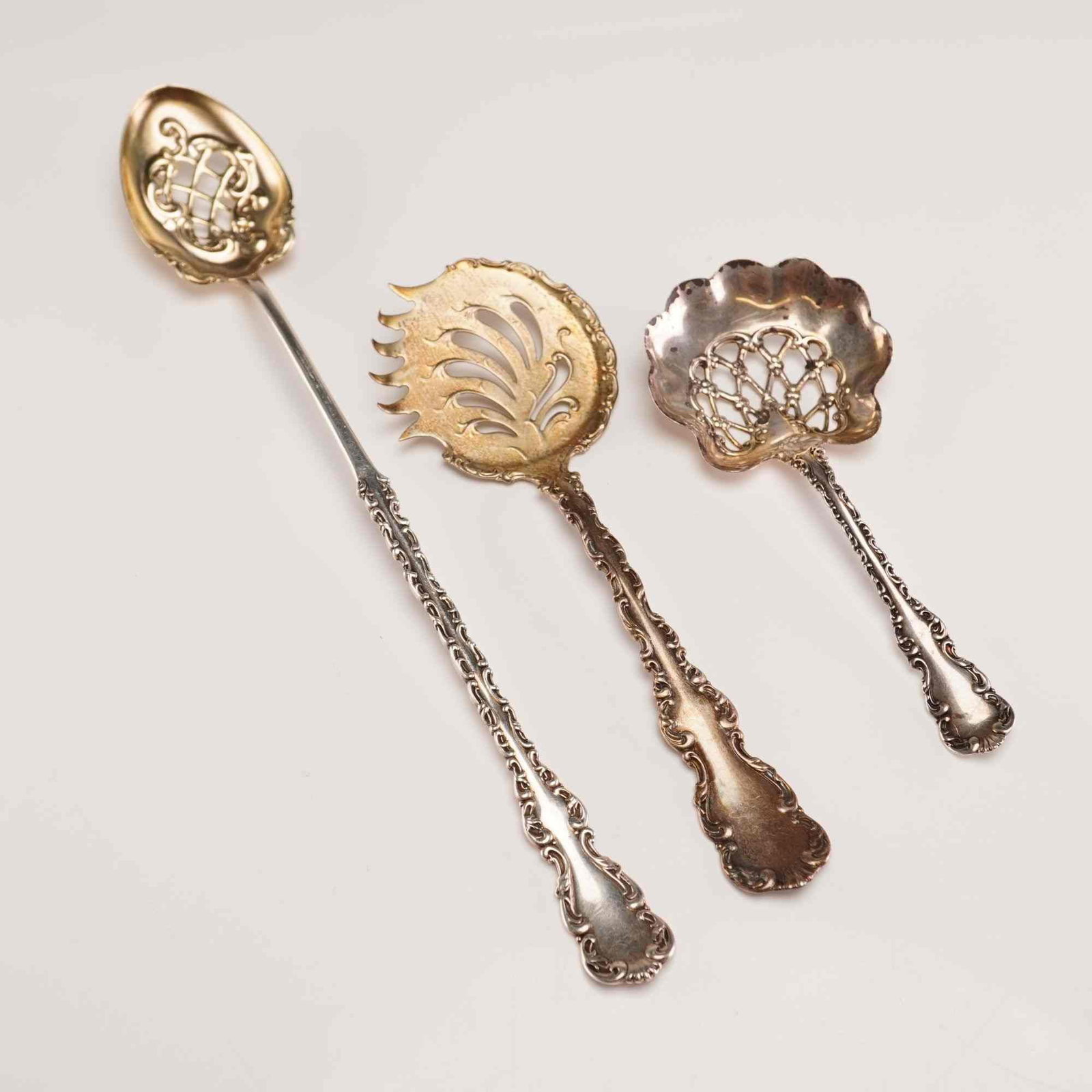 3pc Wood and Hughes Sterling Silver Serving Pieces, Whiting Manufacturing Company (1 of 4)