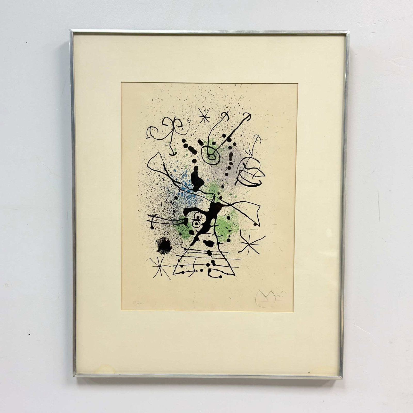 Joan Miro (Spanish, 1893-1983), Limited Edition Color Lithograph, La Chasseresse, Signed (1 of 4)