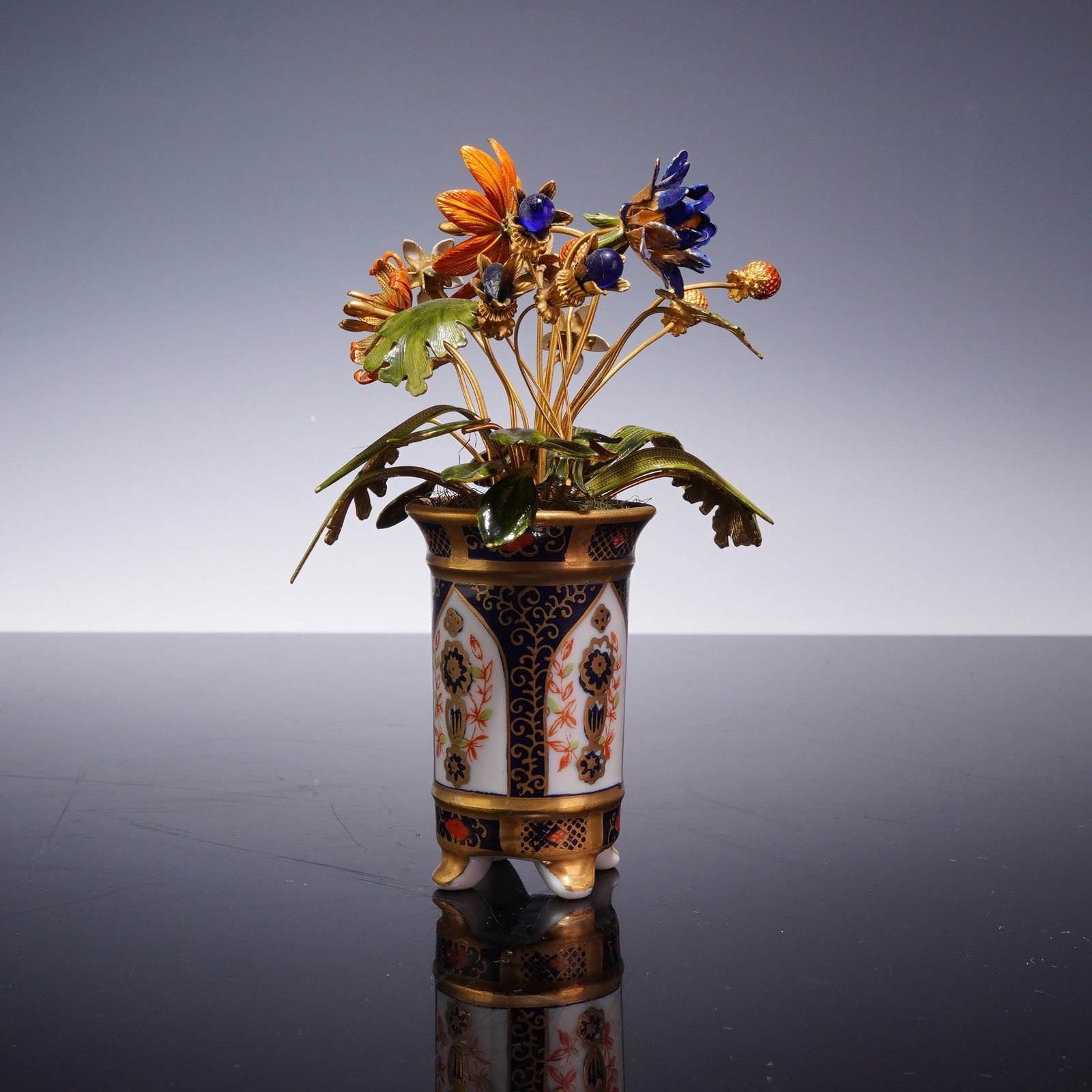 Jane Hutcheson Fleurs des Siecles Enamel Flower Arrangement (1 of 3)