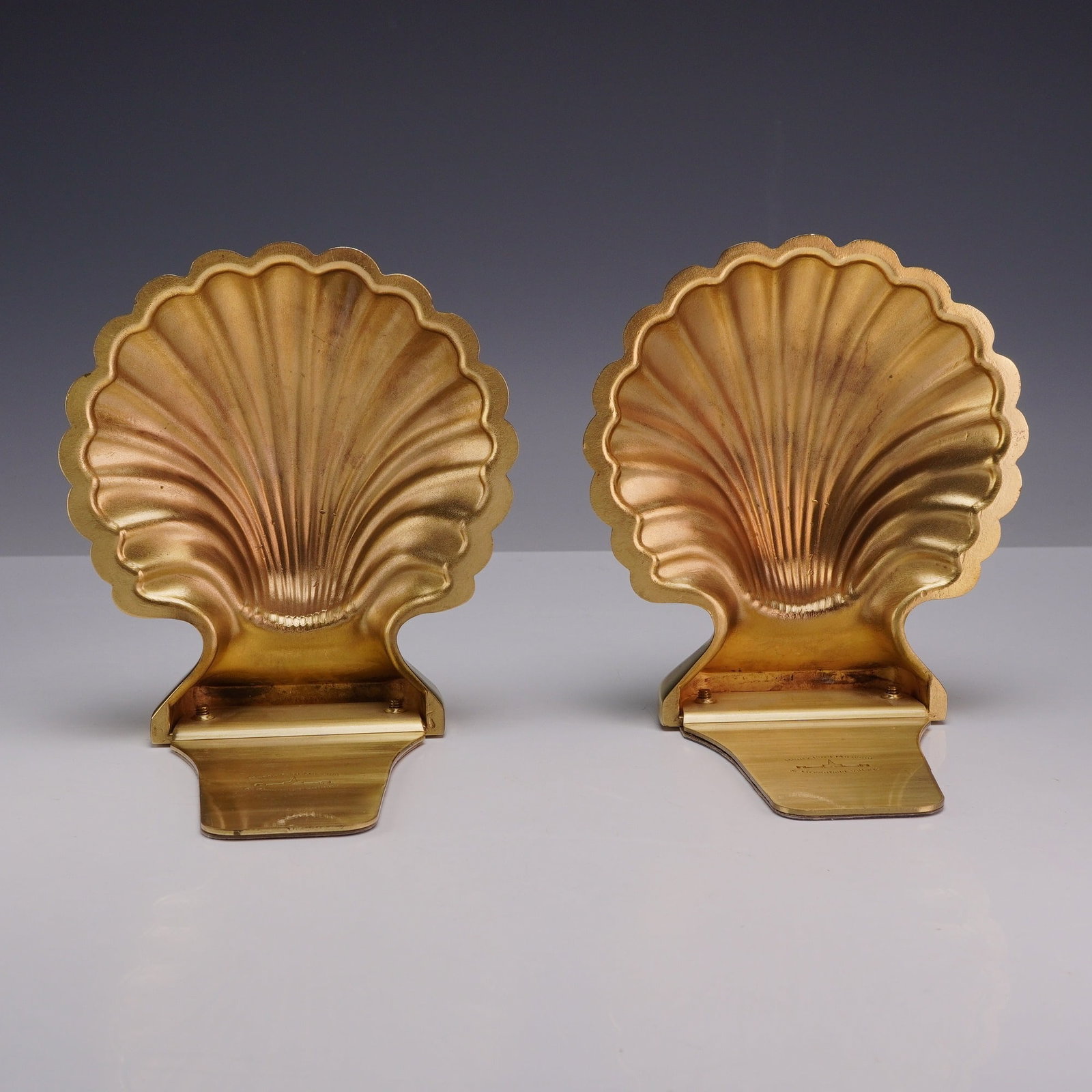 A Pair of Baldwin Brass Scallop Shell Bookends for the Henry Ford Museum and Greenfield Village (1 of 4)