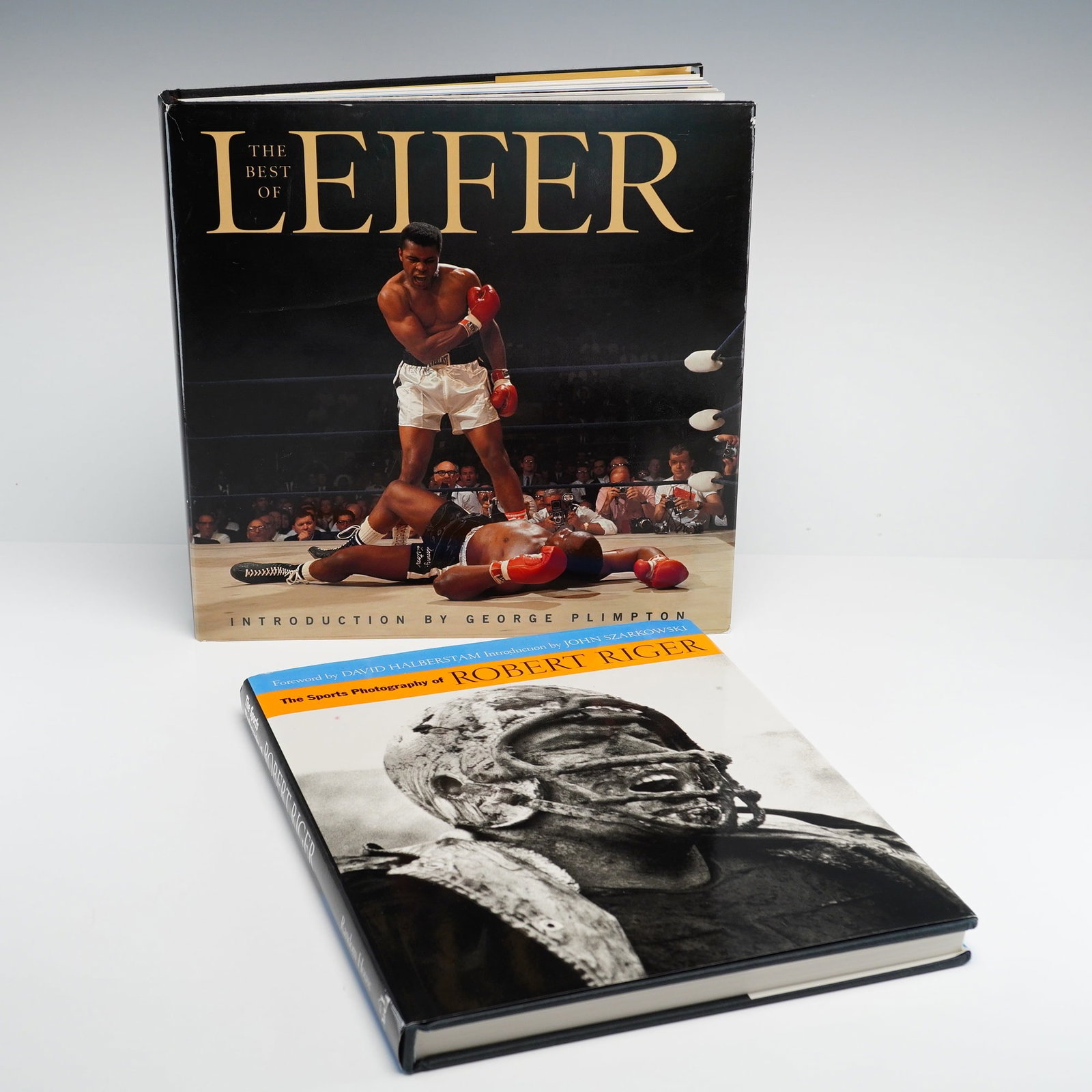 Leifer, Neil and Robert Riger. Two Hardcover Books on Sports Photography. 1995-2001. First Editions (1 of 5)