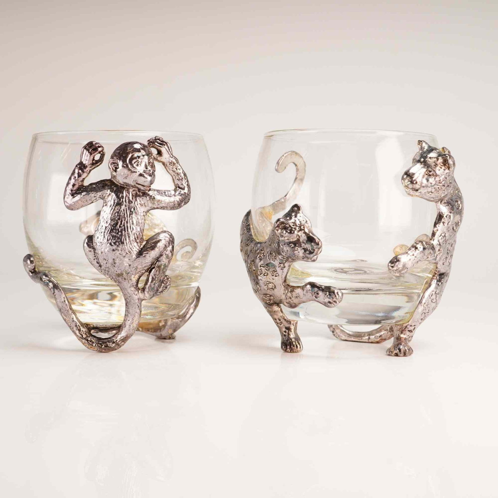 A Pair of Arthur Court Designs Animal Figural Lowball Glasses (1 of 4)