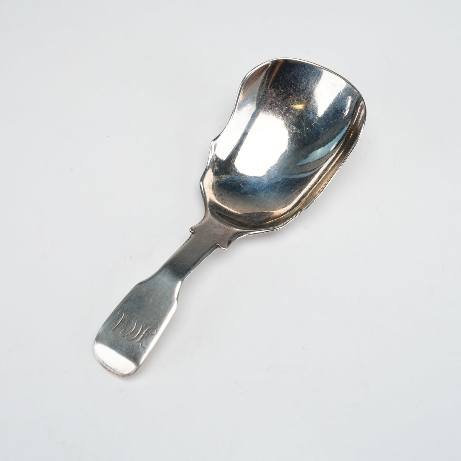 Antique Provincial William IV Sterling Silver Caddy Spoon, Exeter, 1833, W. R. Sobey (1 of 5)