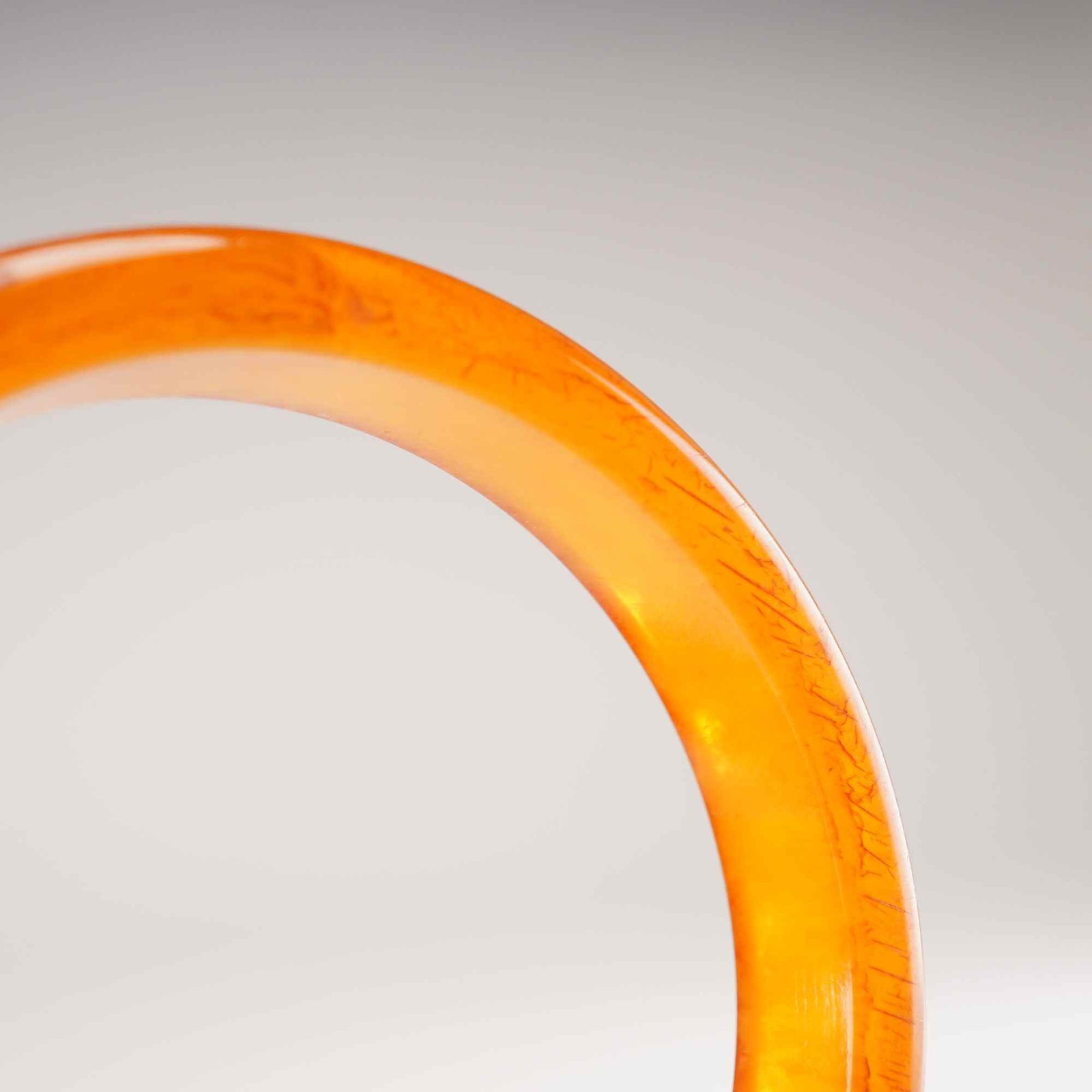 3pc Butterscotch Bakelite Bangle Bracelets - 3