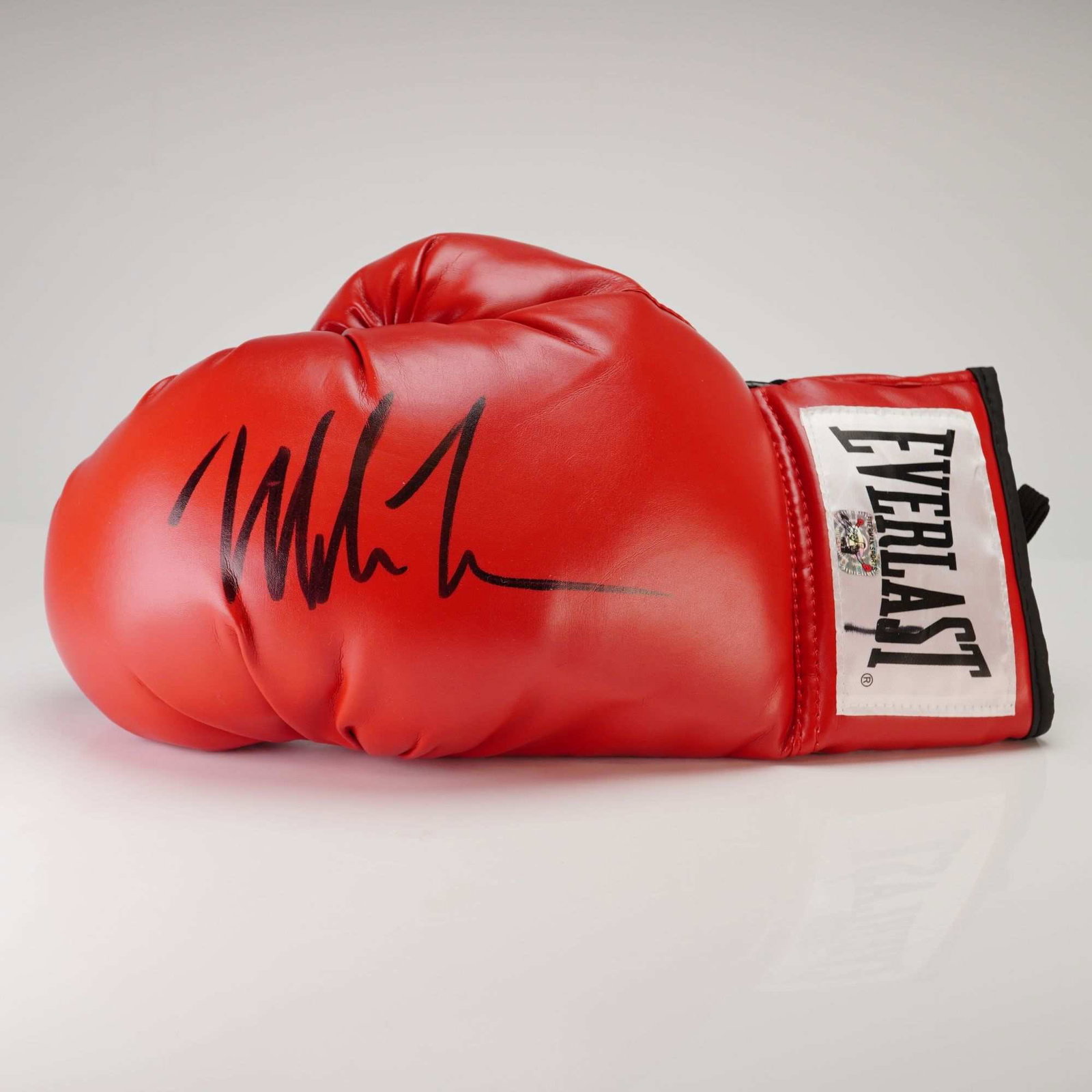 Mike Tyson Signed Red Everlast Boxing Glove (1 of 3)