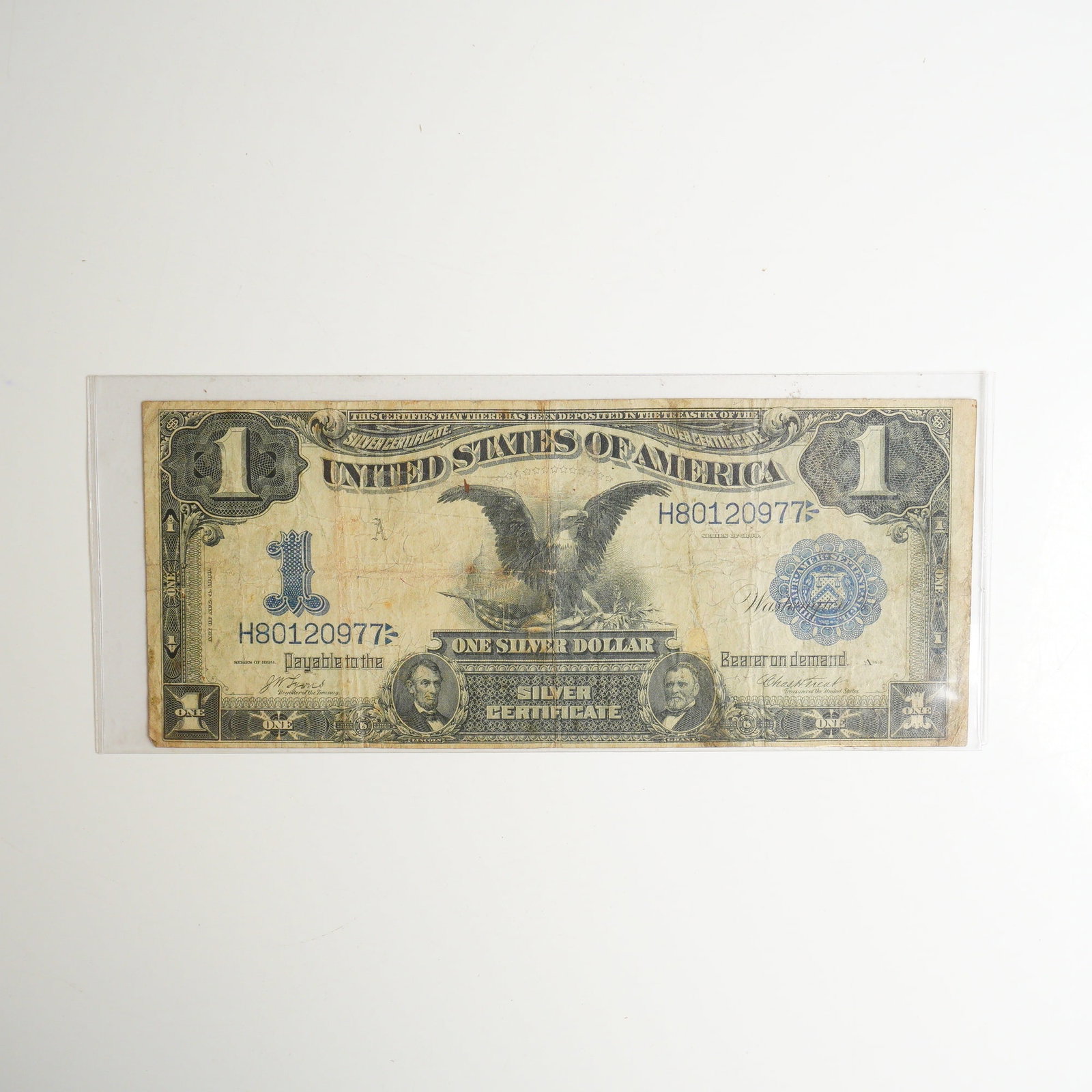 1899 US One Dollar Black Eagle Silver Certificate Note (1 of 2)