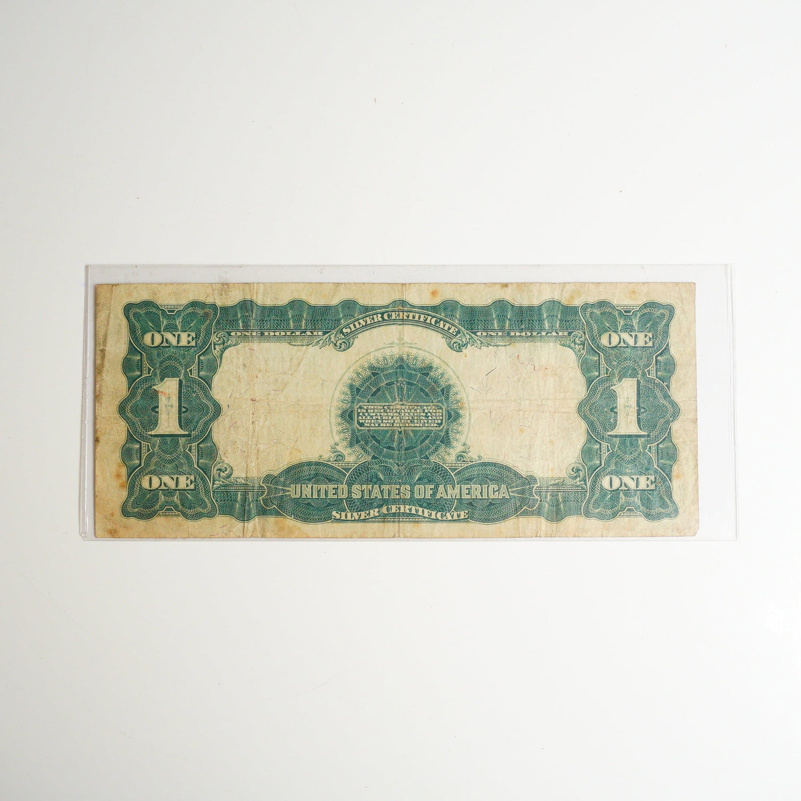 1899 US One Dollar Black Eagle Silver Certificate Note - 2