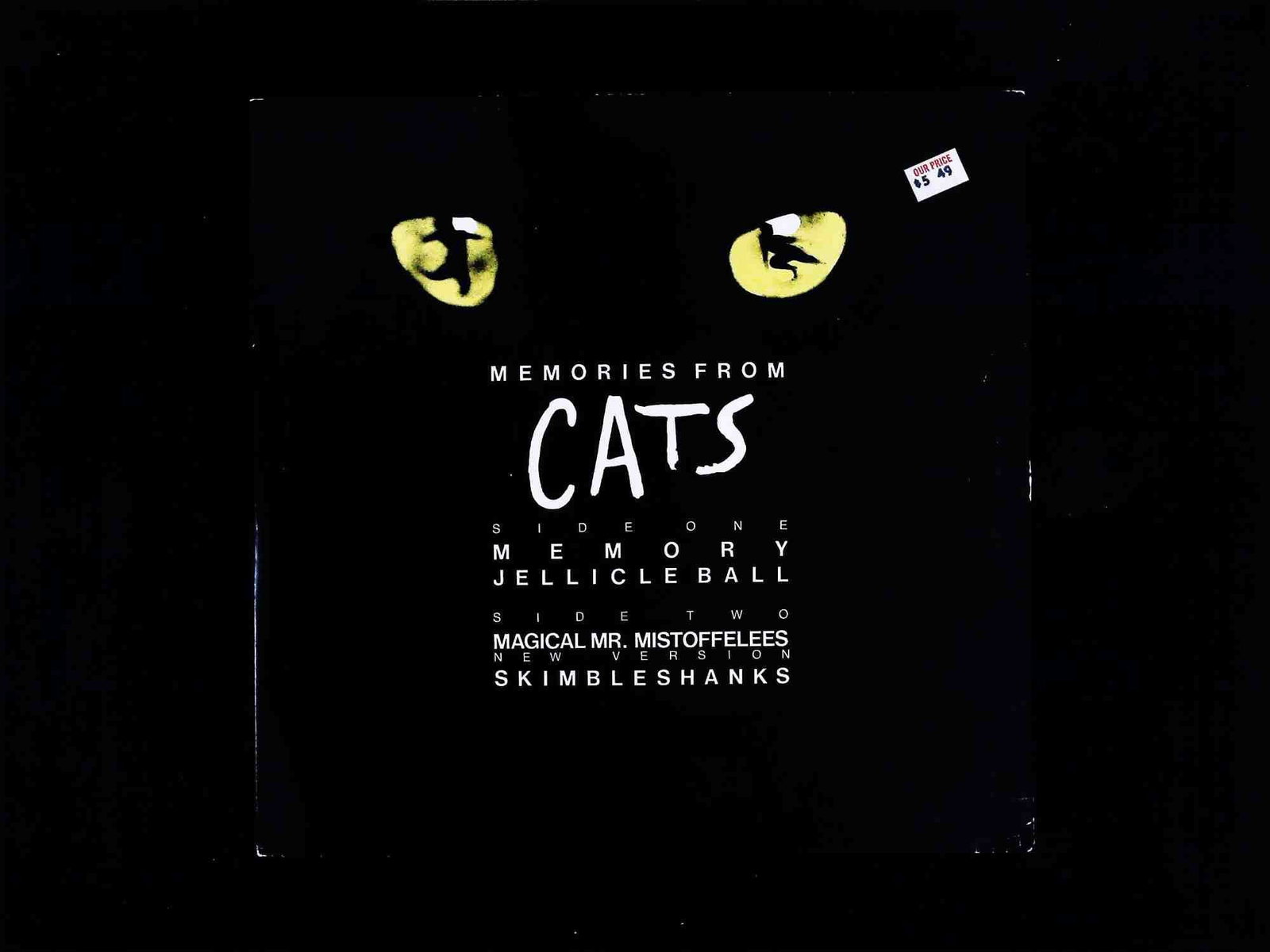 Memories From CATS 12-Inch Single Andrew Lloyd Webber Polydor MFC 001 1981 (1 of 3)
