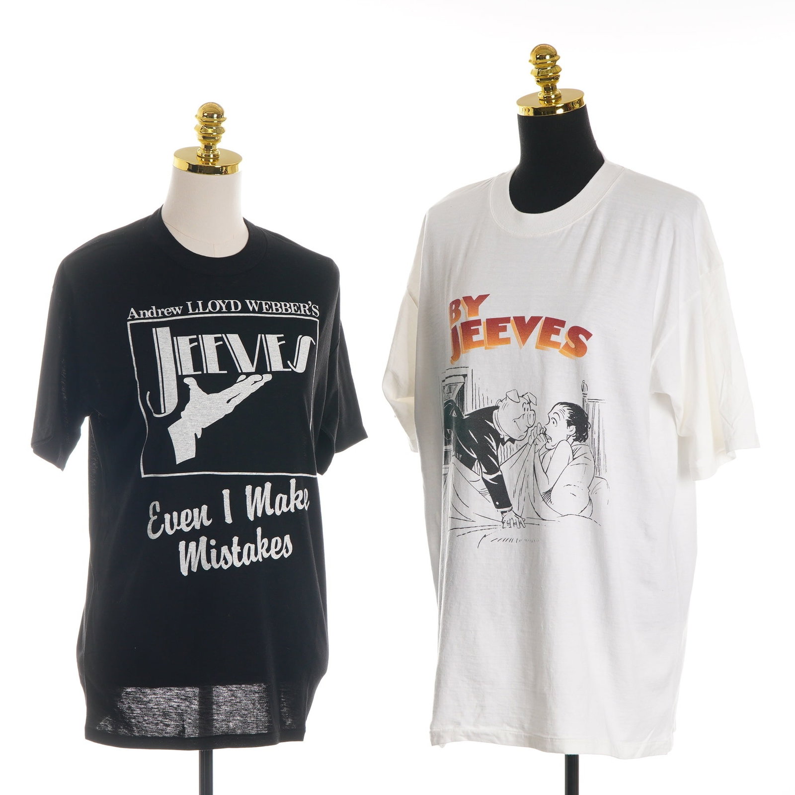 2pc Vintage Andrew Lloyd Webber Jeeves and by Jeeves Musical Promotional T-Shirts (1 of 4)