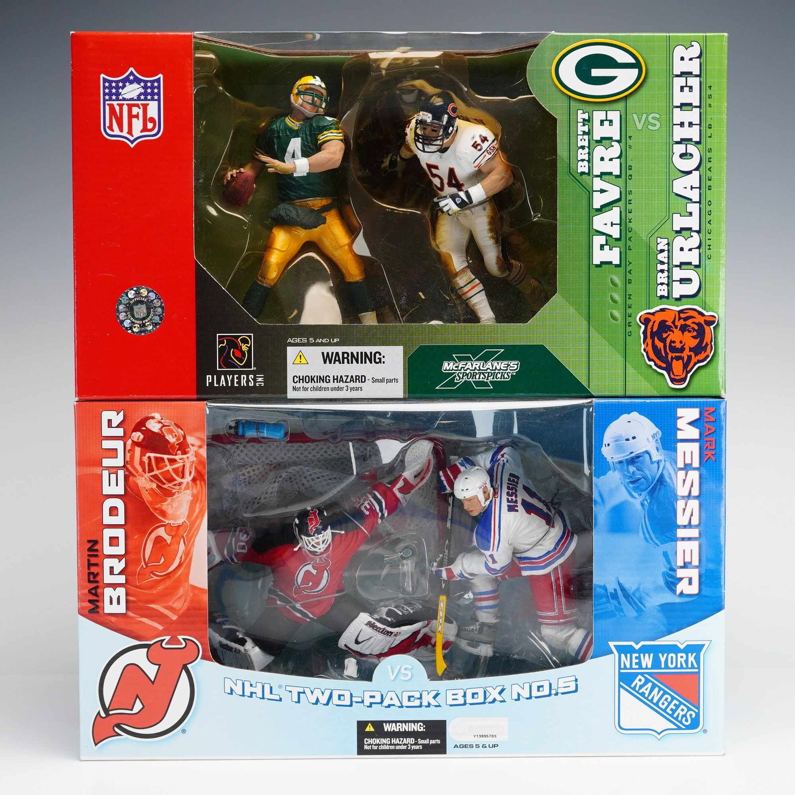 2pc McFarlane's Sportspicks Deluxe Action Figure Boxed Sets, NFL and NHL (1 of 3)