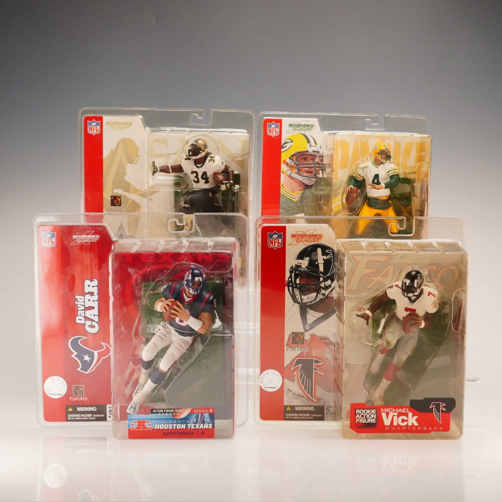 A Lot of Four McFarlane Toys NFL Sportspicks Action Figures (1 of 3)