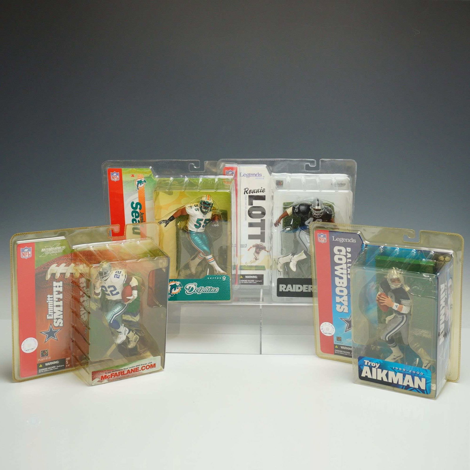 4pc Lot of McFarlane Toys NFL SportsPicks and Legends Series Action Figures (1 of 3)