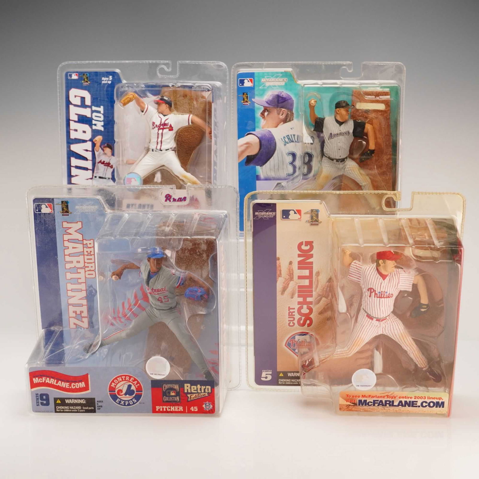 4pc McFarlane Toys SportsPicks MLB Action Figures Pitcher Assortment (1 of 3)