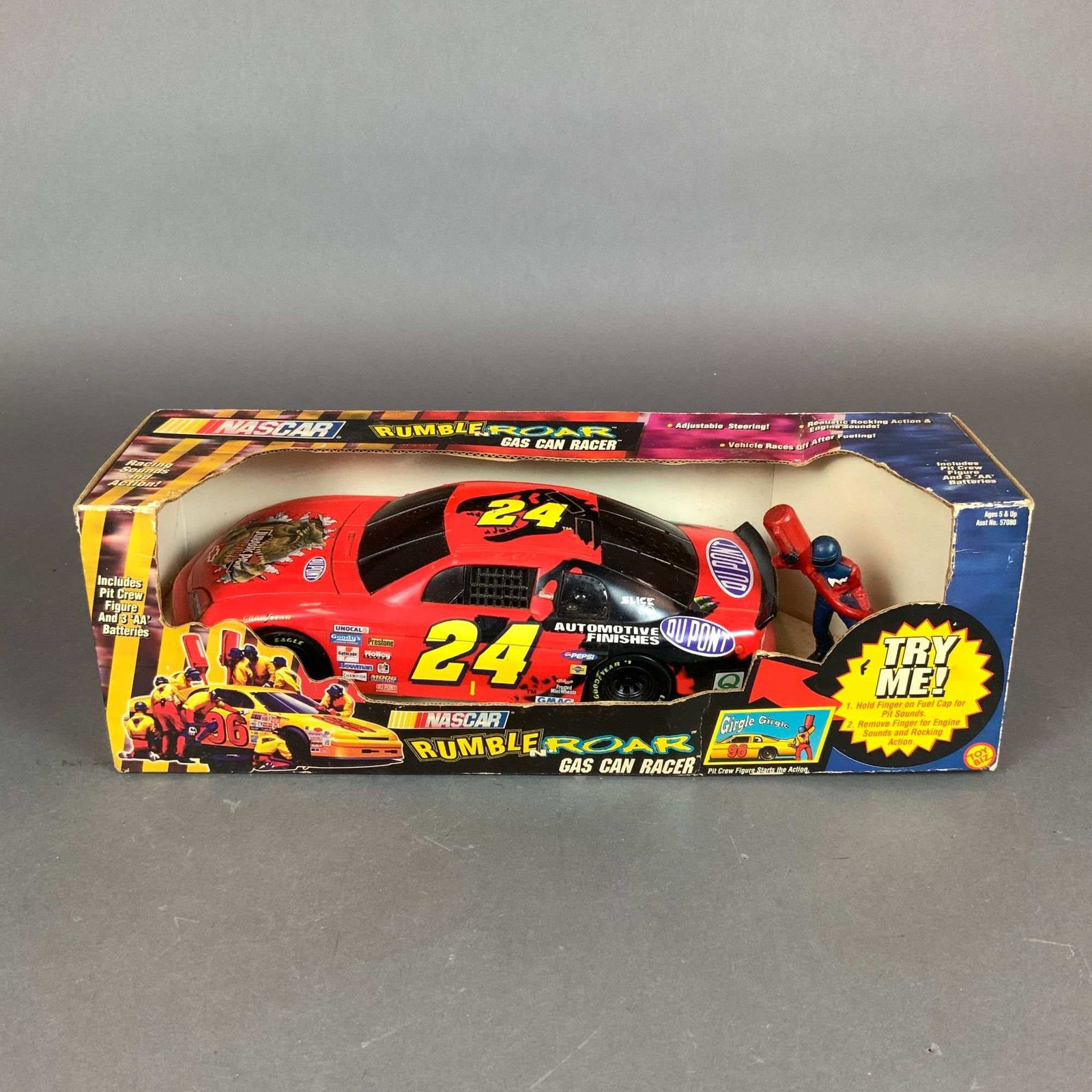 1997 Toy Biz NASCAR Jeff Gordon #24 Jurassic Park Gas Can Racer (1 of 3)