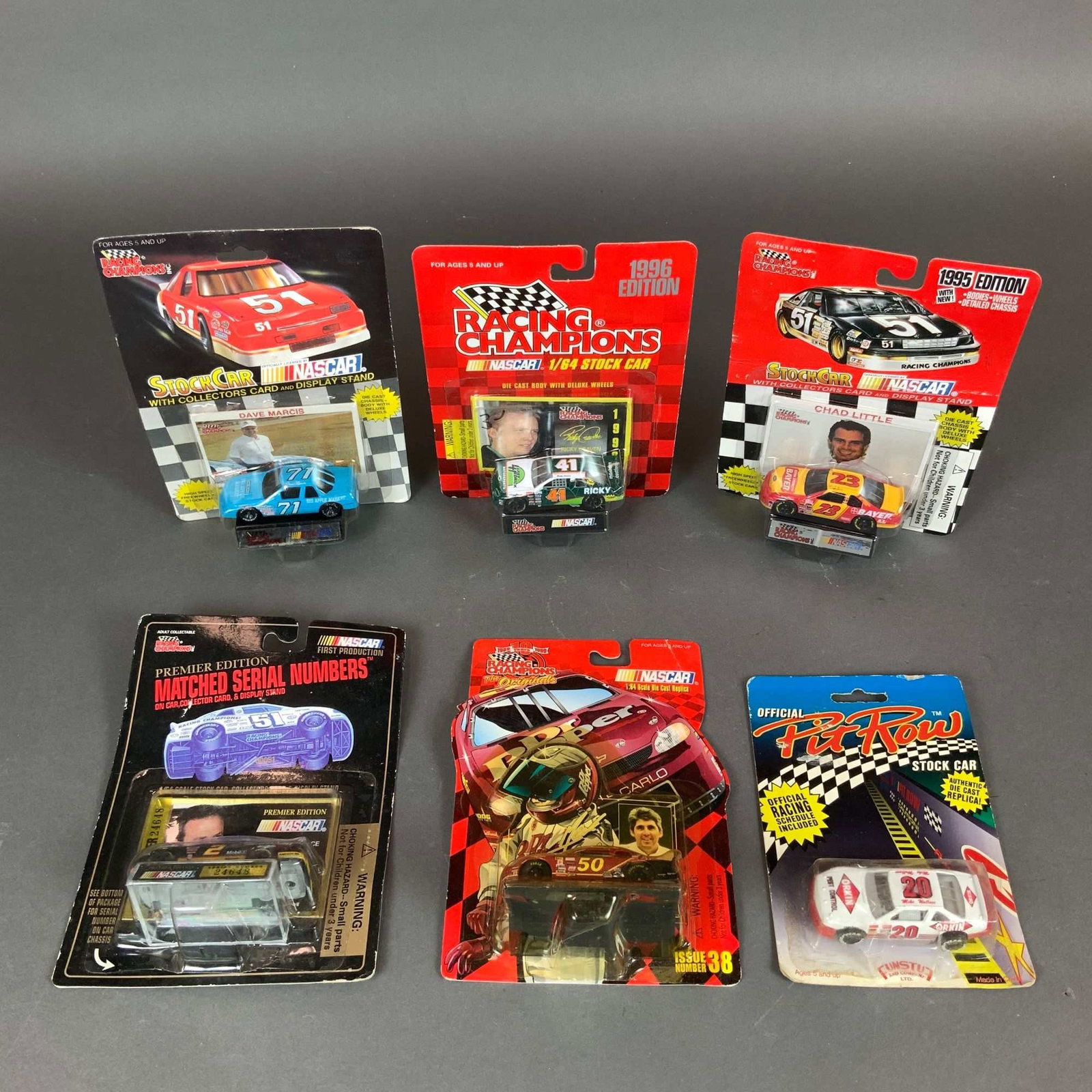 Six Racing Champions and Pit Rox NASCAR Collectible Car Models including Stock Cars (1 of 3)