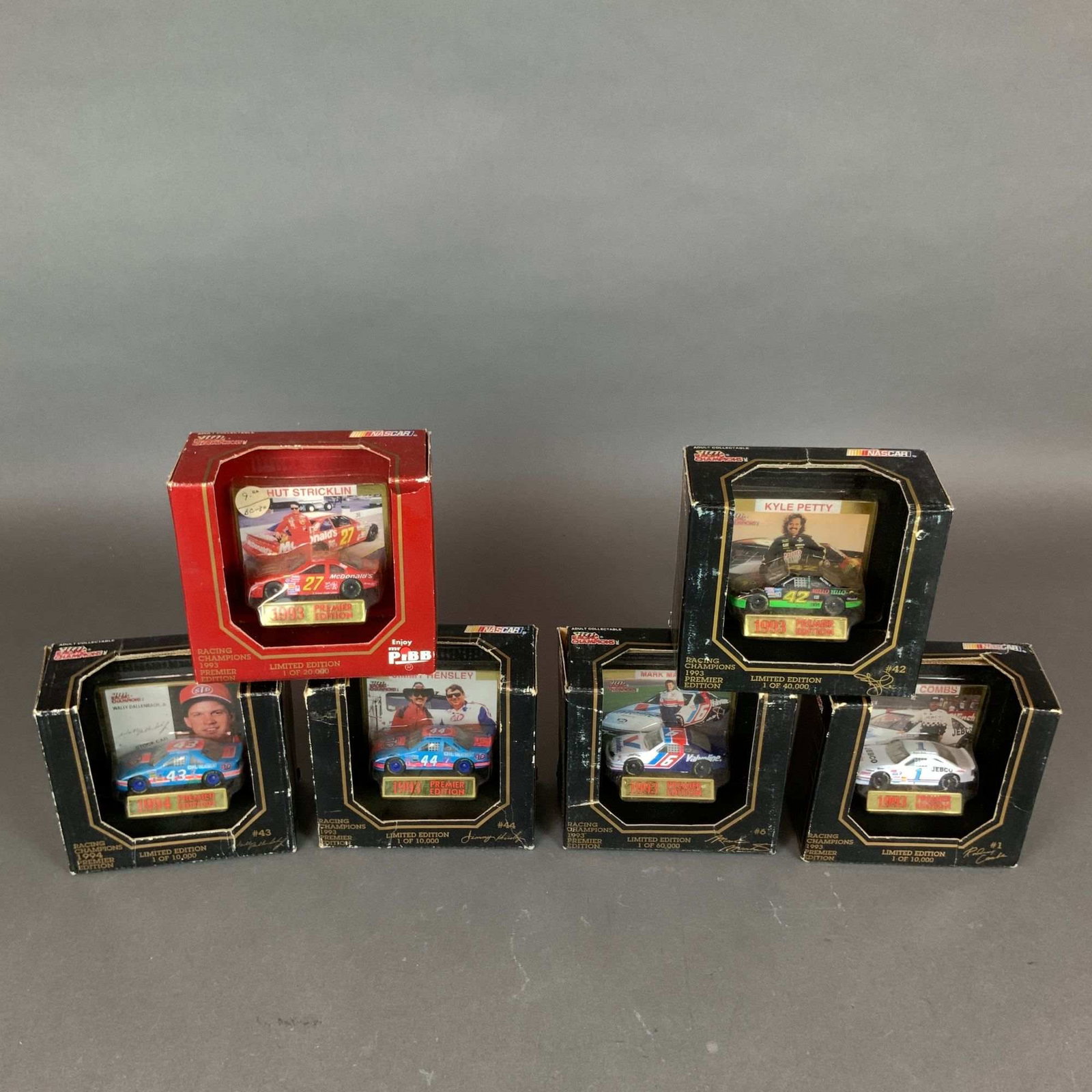 Six Racing Champions Premier Edition NASCAR 1:64 Scale Model Cars (1 of 3)
