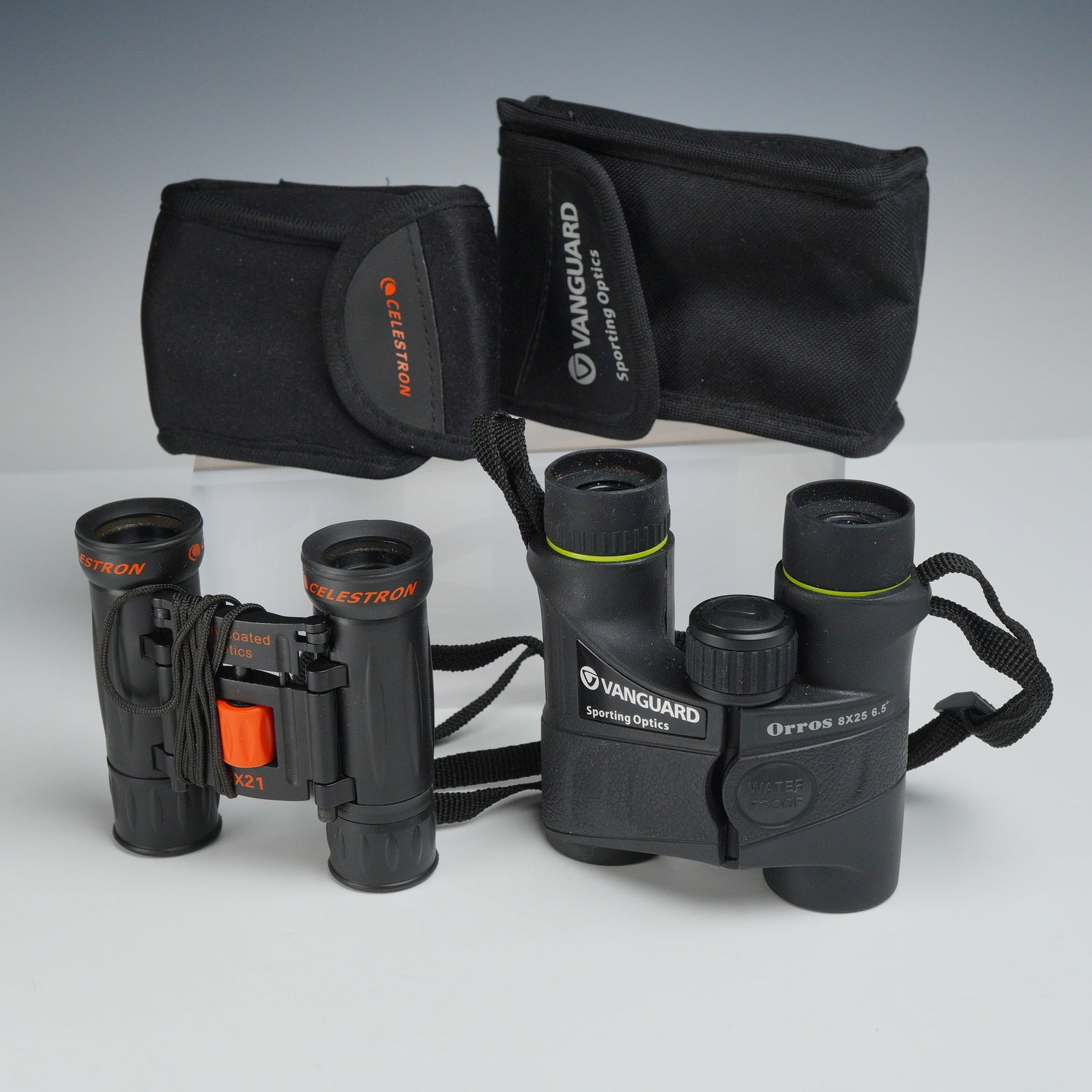 2pc Binoculars with Cases, Vanguard Sporting Optics Orros and Celestron (1 of 4)