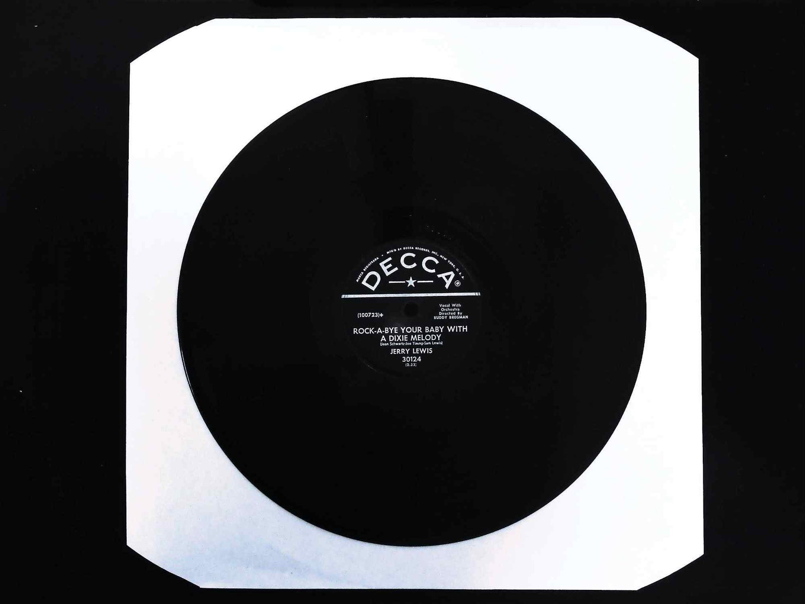 Jerry Lewis 78 RPM Single Decca 30124 Come Rain Or Come Shine (1 of 2)