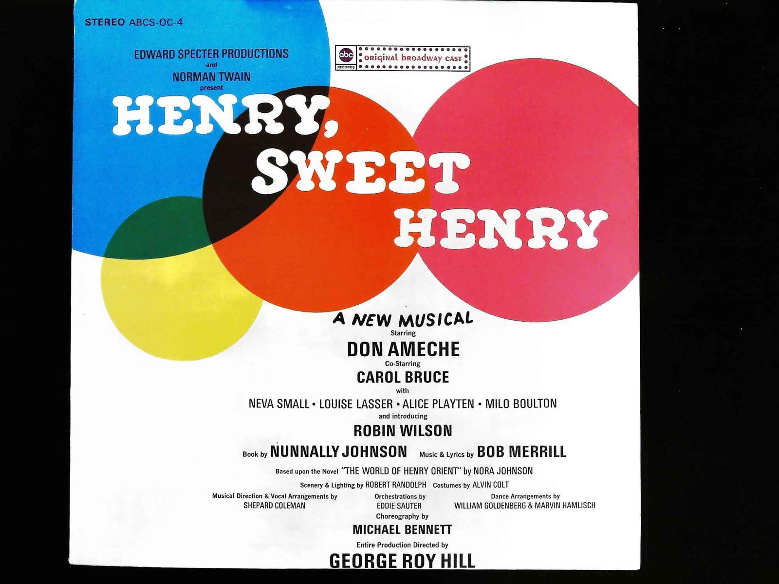 Original Broadway Cast Recording Henry Sweet Henry ABC Records LP (1 of 3)