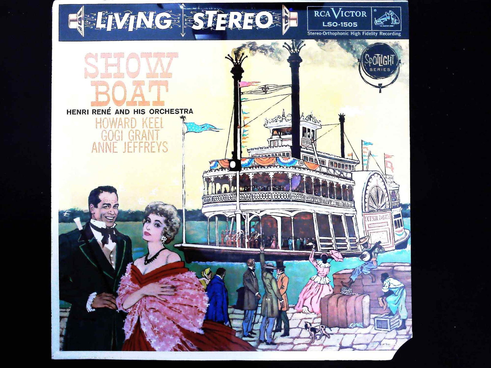 Vintage 1959 RCA Victor Living Stereo Show Boat Soundtrack Album Sleeve LSO-1505 (1 of 2)
