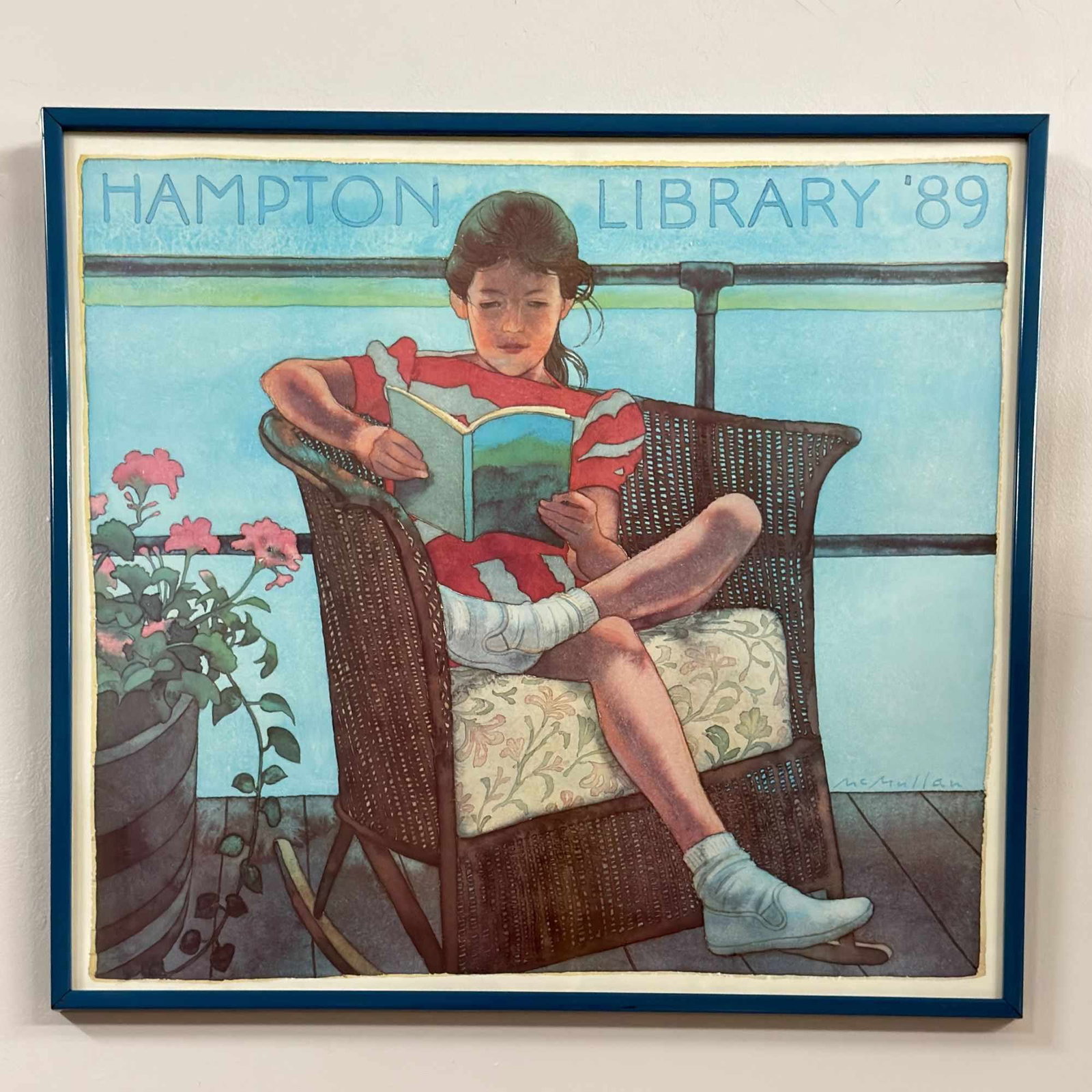 James McMullan, Hampton Library '89, Framed Poster (1 of 3)