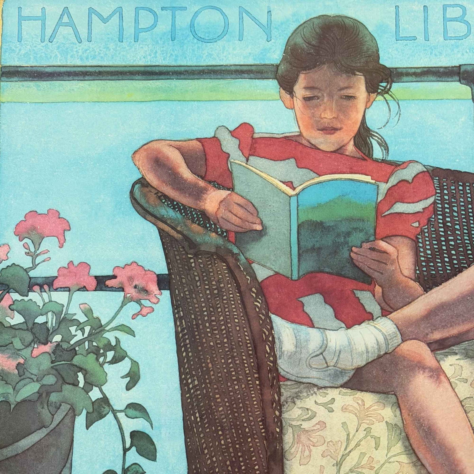 James McMullan, Hampton Library '89, Framed Poster - 2