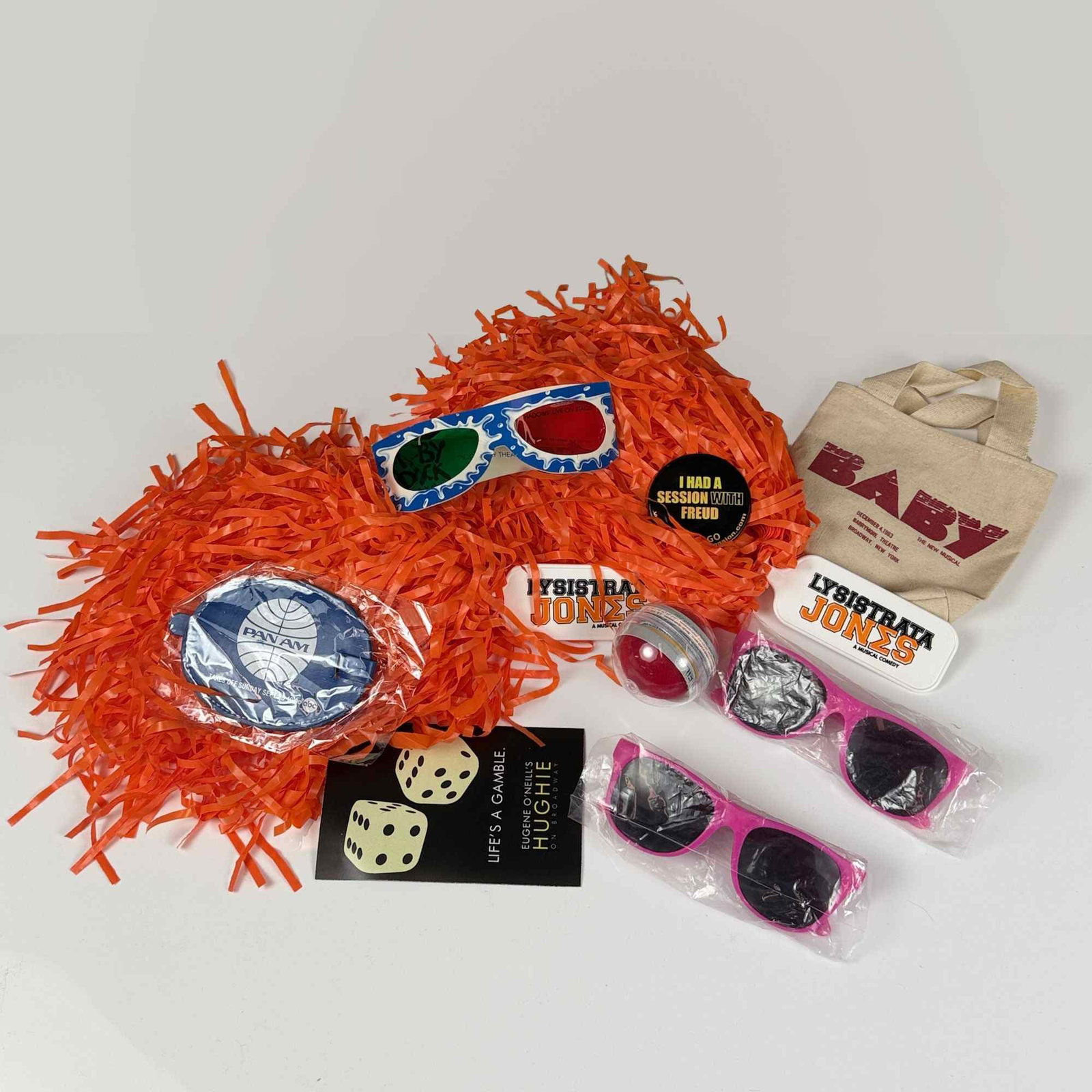 10pc Broadway Musical Theater Collectible Items Including Moby Dick 3D Glasses and Lysistrata Jones (1 of 2)