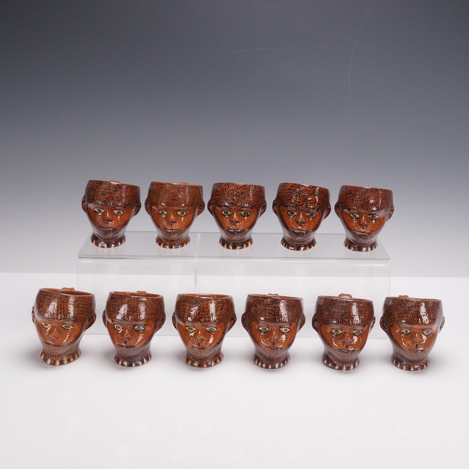 11pc Vintage Hand-Painted Character Jugs (1 of 3)
