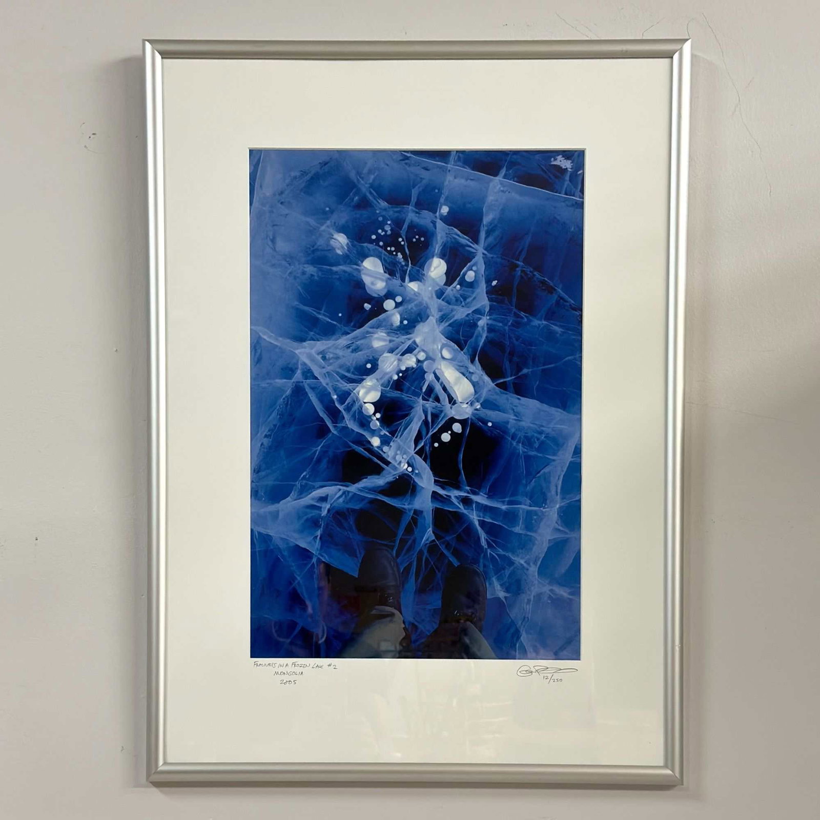Gene Pembroke, Fractures in a Frozen Lake #2, Mongolia, 2005, Limited Edition Print (1 of 5)