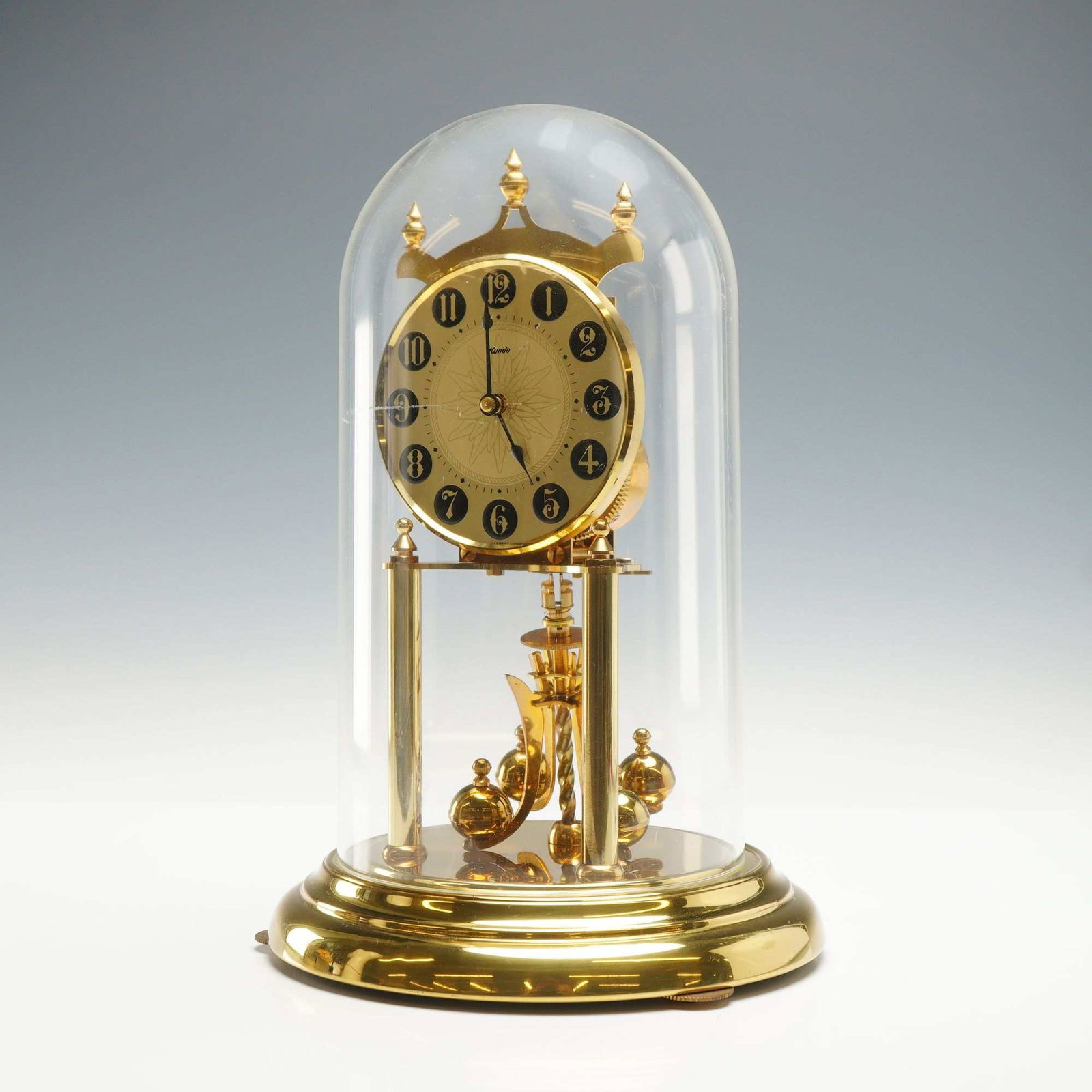 Kundo Made in Germany Brass Color Dome Top Mantel Clock (1 of 6)