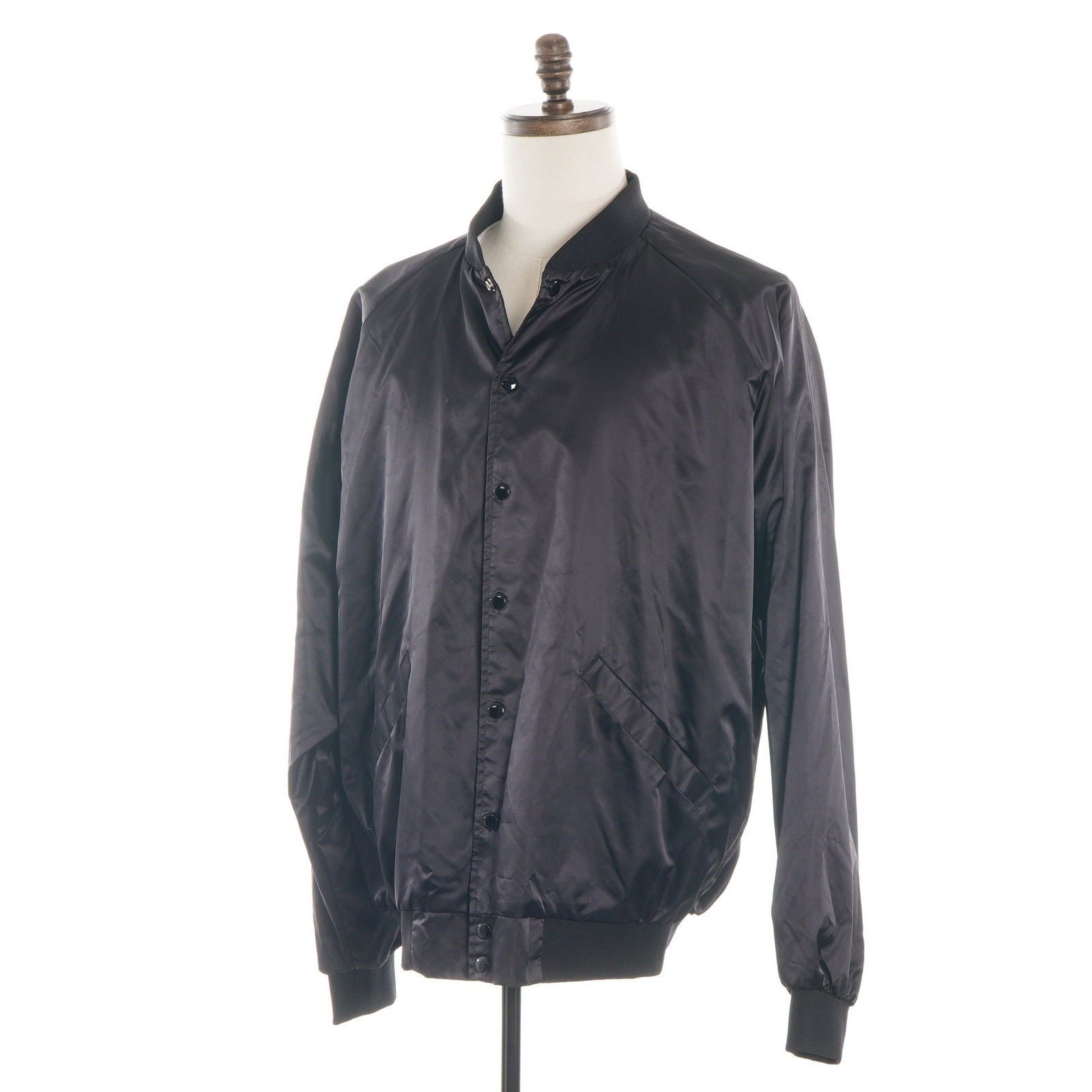 Cardinal Men's Black Satin Broadway Show League 50th Anniversary Bomber Jacket, Size XL (1 of 3)