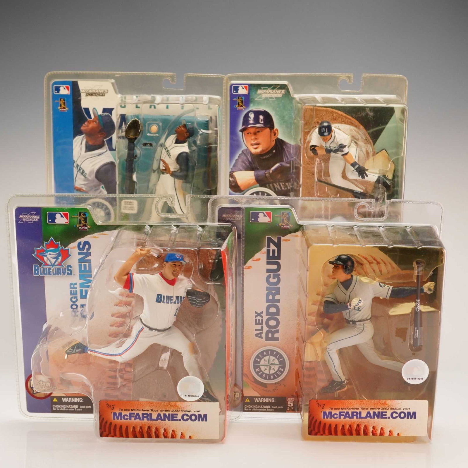 A 4pc Collection of McFarlane Toys Sportspicks Major League Baseball Action Figurines in Original (1 of 3)