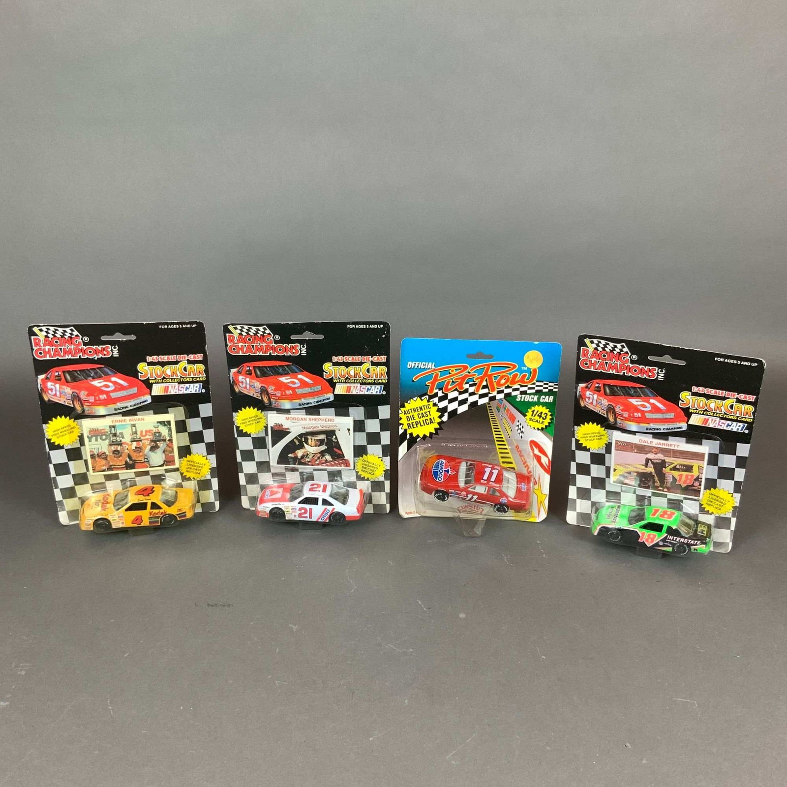 Four Racing Champions & Pit Row NASCAR 1:43 Die-Cast Car Models (1 of 3)