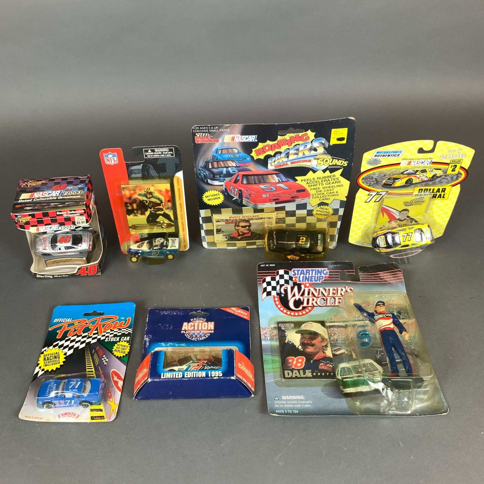 Lot of Seven NASCAR Model Cars and Assorted Sports-Themed Die-Cast Collectibles (1 of 3)