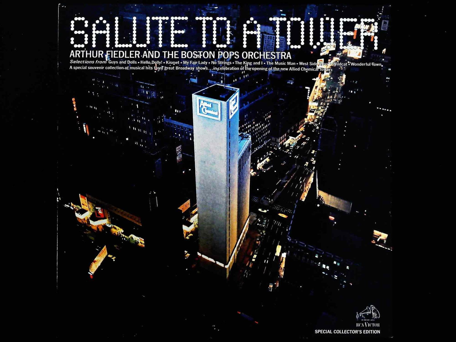 Arthur Fiedler and The Boston Pops Orchestra Salute to a Tower Promotional LP 1965 (1 of 3)