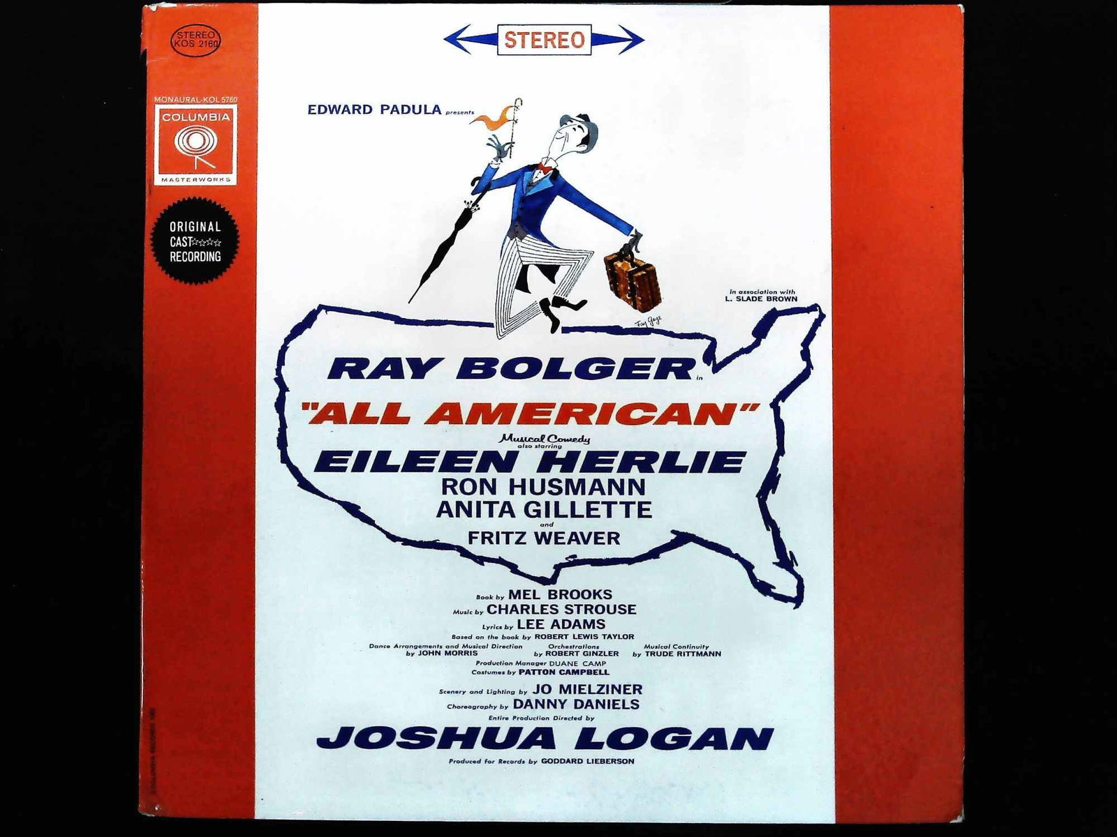 Bolger, Ray, Charles Strouse, and Lee Adams. All American (Original Broadway Cast). Columbia, 1962. (1 of 3)