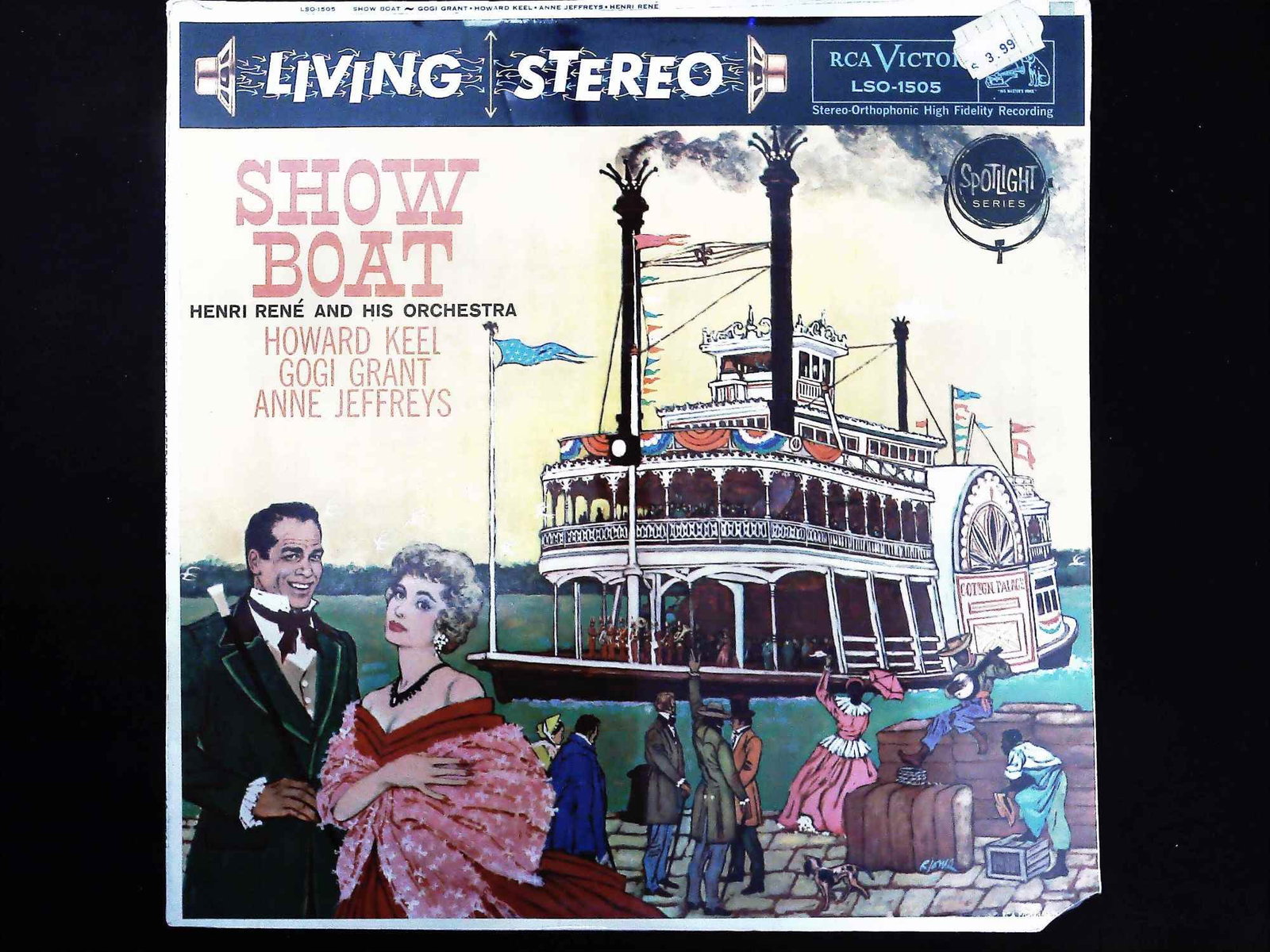 Henri Rene and His Orchestra Show Boat RCA Victor LSO-1505 Album Sleeve (1 of 2)