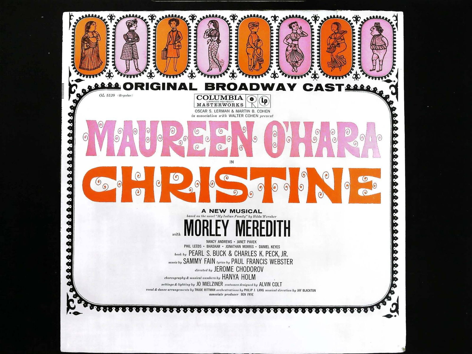 Maureen O'Hara in Christine Original Broadway Cast Recording Columbia Masterworks OL 5520 (1 of 3)