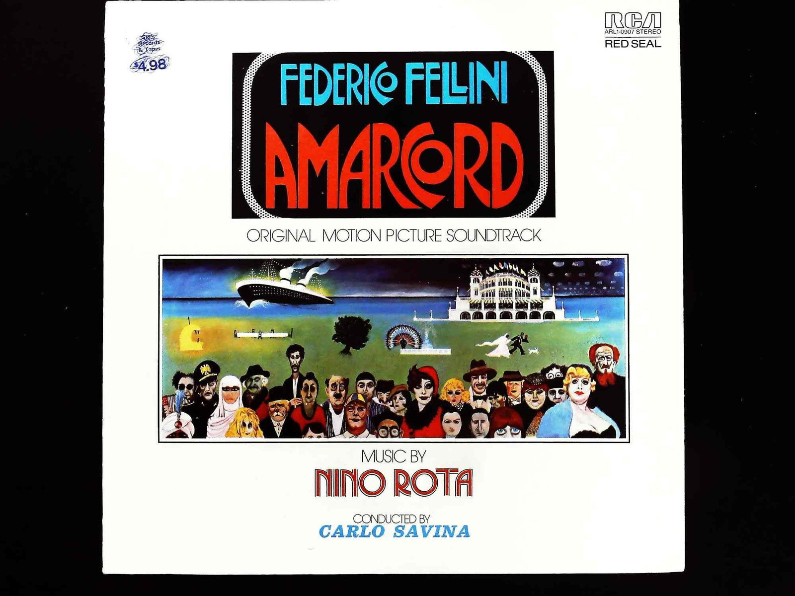 Nino Rota - Amarcord Soundtrack RCA 1974 First US Pressing (1 of 3)