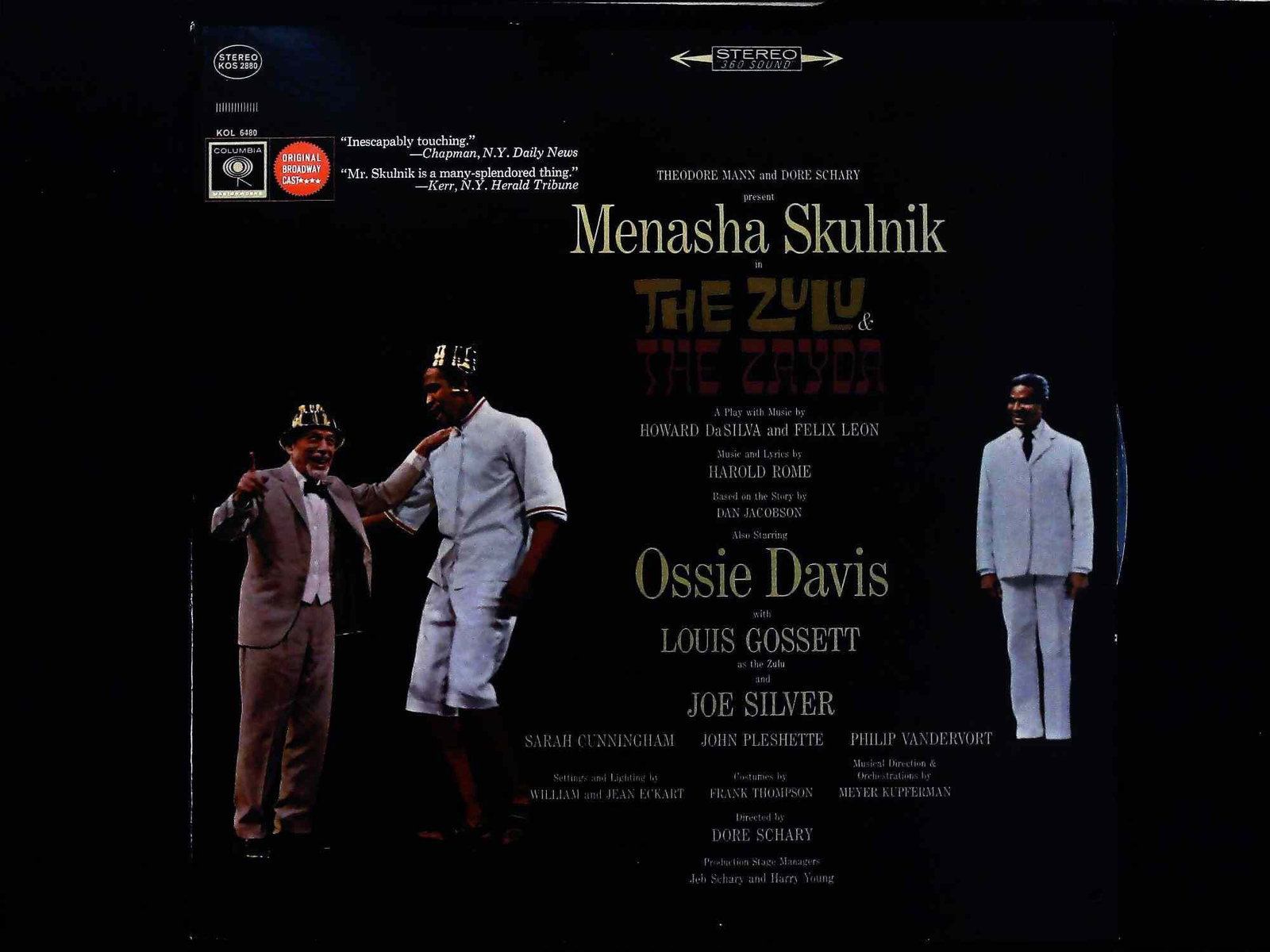 The Zulu and the Zayda Original Broadway Cast Recording Vinyl LP Columbia Masterworks KOS 2880 (1 of 3)