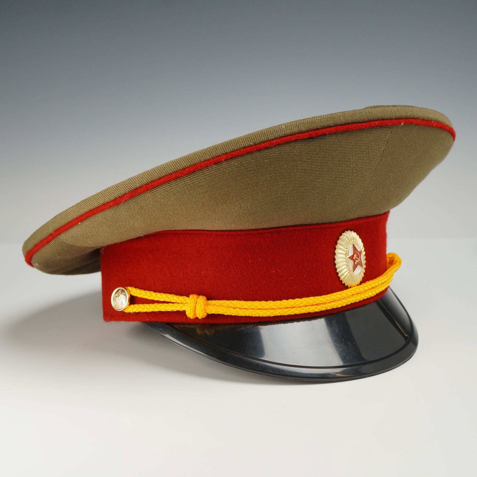 Original 1980s Soviet Military Police VV MVD Officer Visor Hat (1 of 4)
