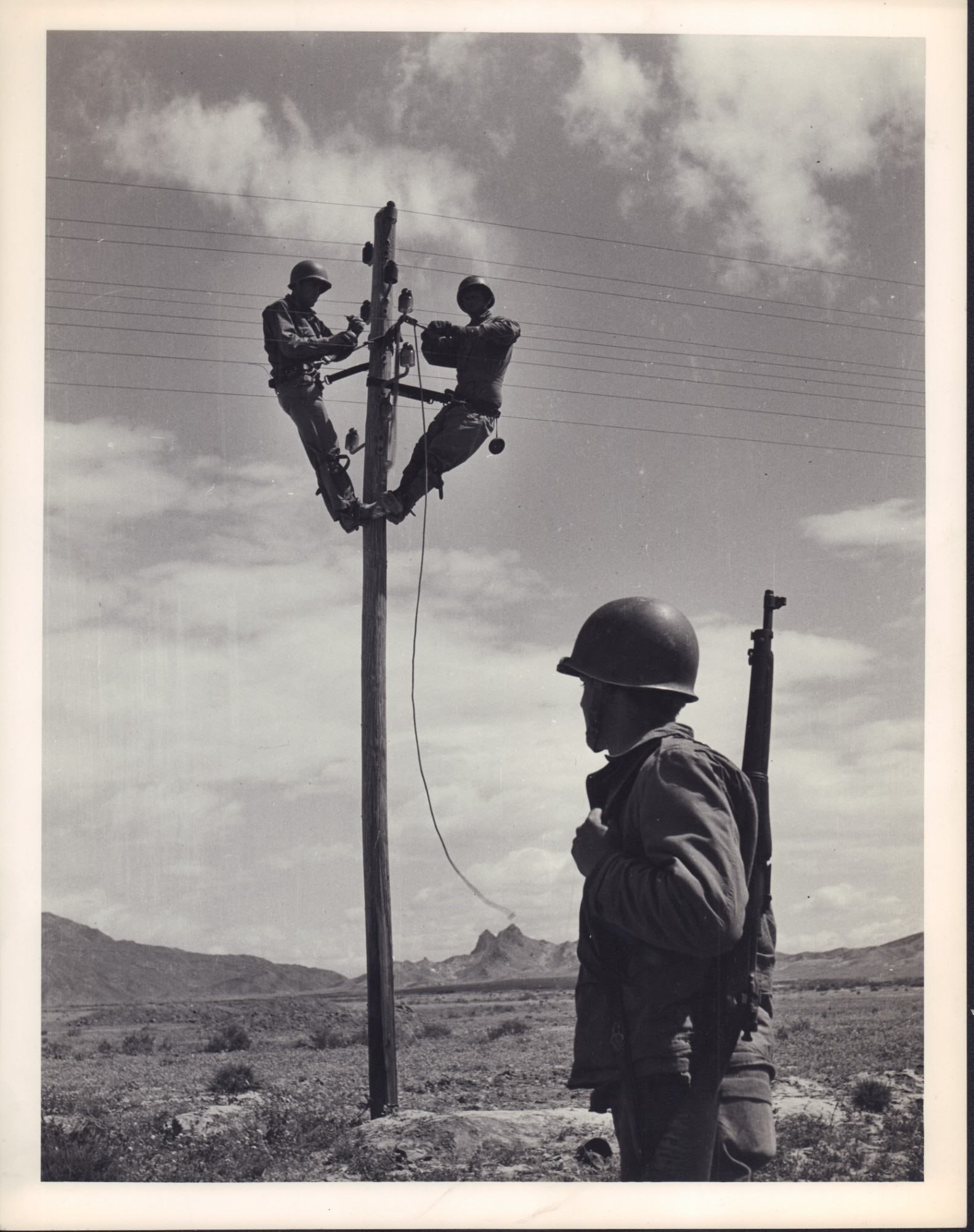 2pc Eliot Elisofon (American, 1911-1973) , WWII North African Campaign Silver Gelatin Prints (1 of 4)